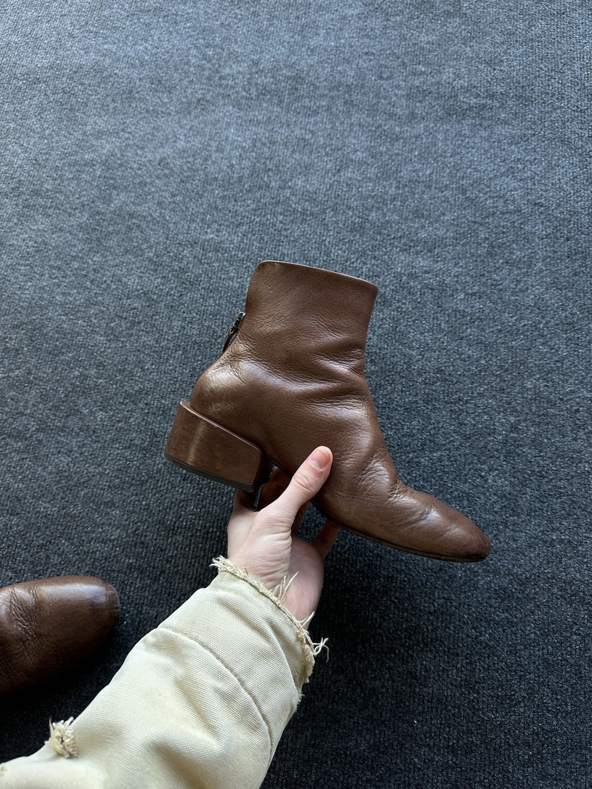 Marsell RARE🚨 MARSELL ITALY BROWN LUXURY BOOTS WOMEN LEATHER Size US 7 / IT 37 - 10 Thumbnail