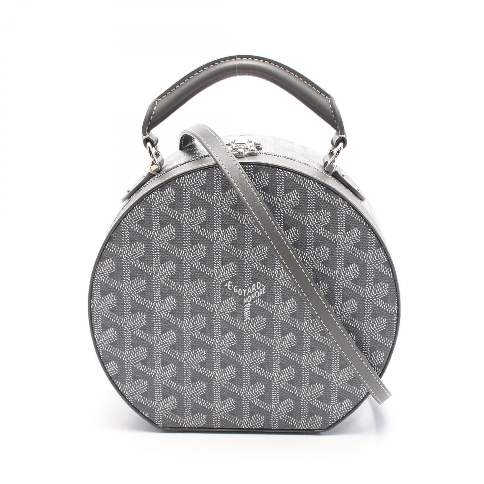 Goyard Goyard Hat Box Alto Trunk Bag Pvc Coated Canvas 2Way Handbag Canvas Handbag Acralto-51 in Grey, Women's