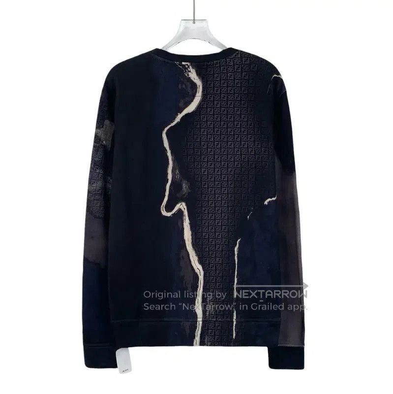 Fendi Fendi Deep Blue Men's Cotton Sweatshirt . Size US S / EU 44-46 / 1 - 2 Thumbnail