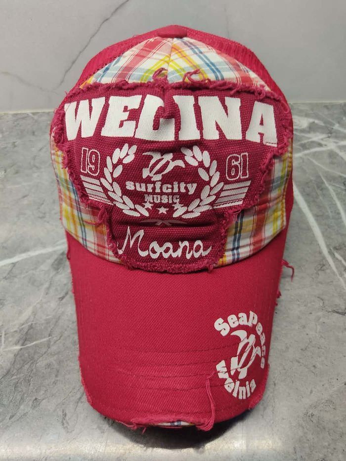 Vintage Welina Surfcity Distressed Style Trucker Hat Cap Size ONE SIZE - 2 Thumbnail