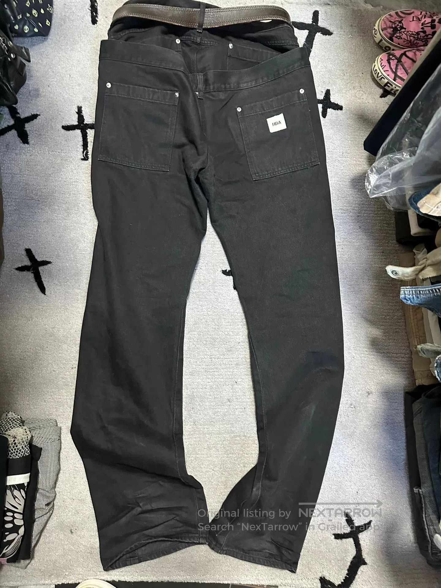 Hood By Air oversized black denim pants by hood by air. Size US 36 / EU 52 - 4 Thumbnail