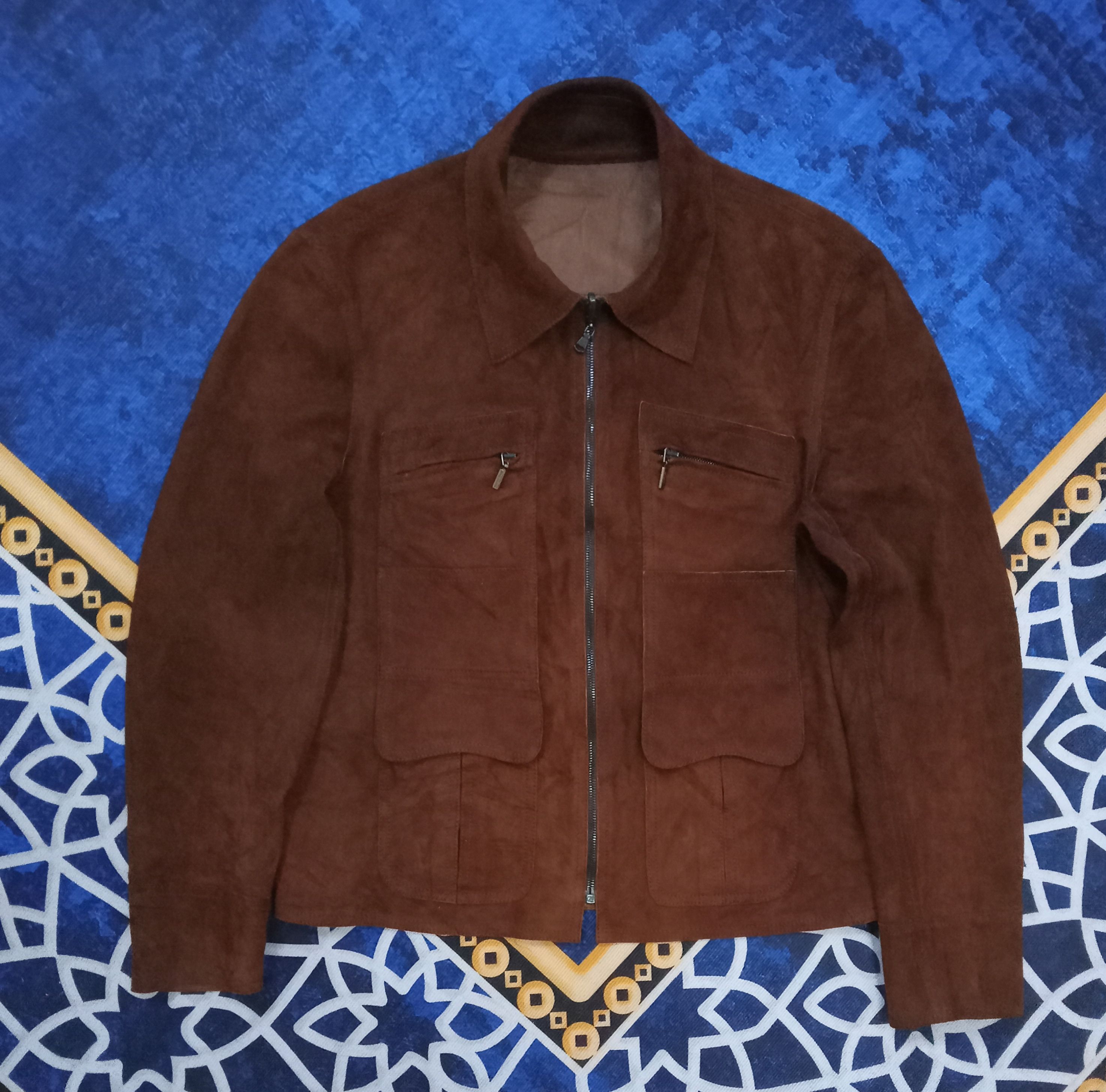 Giorgio Armani Armani Collezioni Giorgio Armani Reversible Leather Jacket Size US M / EU 48-50 / 2 - 1 Thumbnail
