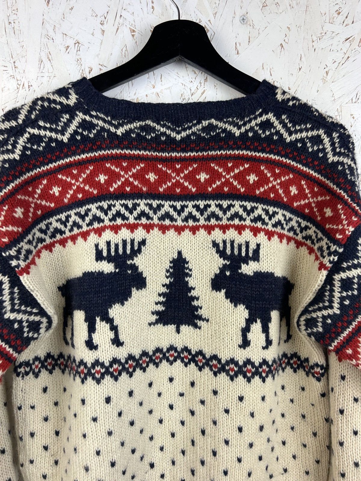 Polo Ralph Lauren Vintage Polo By Ralph Lauren Deer Ornament Wool Sweater Size US S / EU 44-46 / 1 - 7 Thumbnail