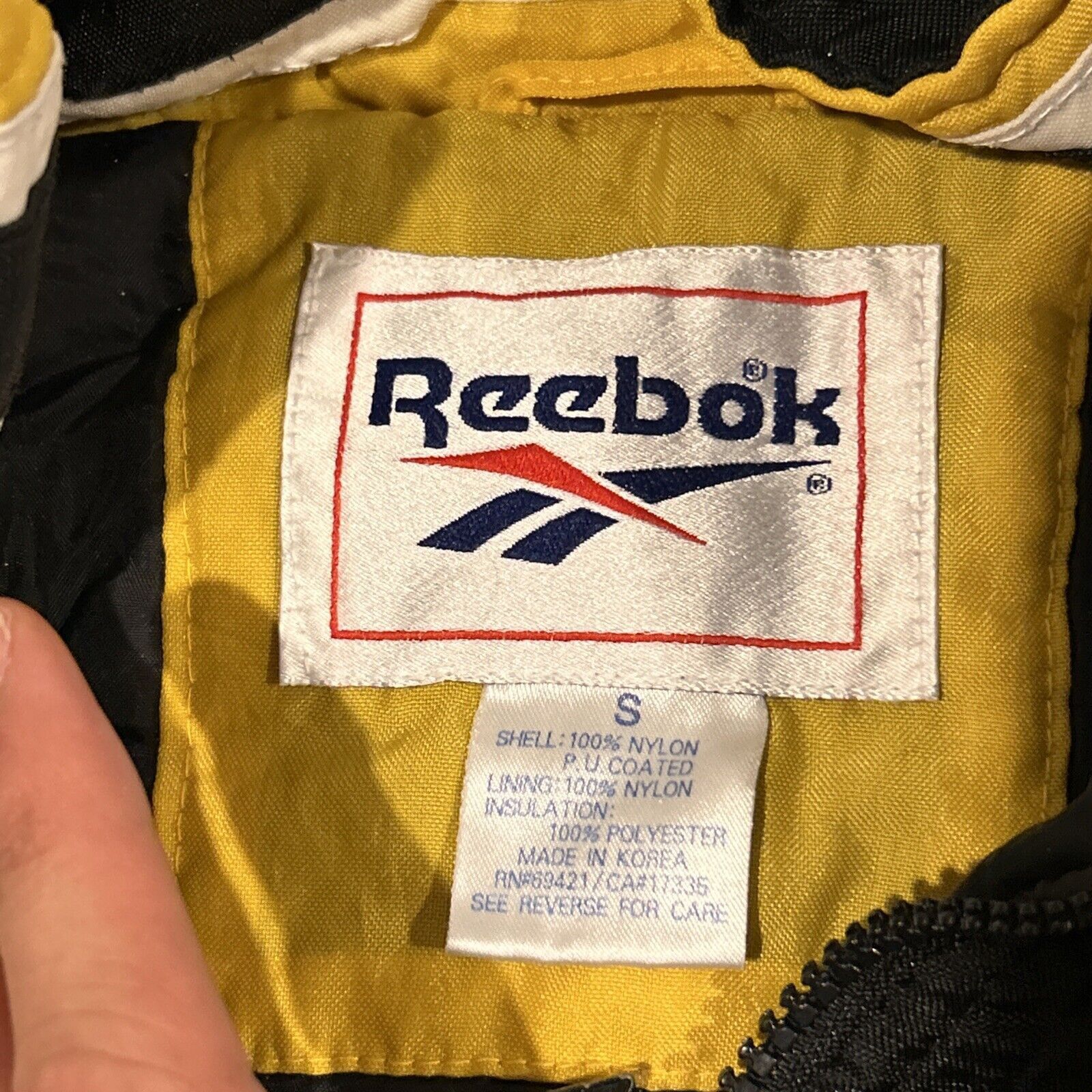 Reebok VTG Reebok Pittsburgh Steelers Puffer Hoodie Youth Small BIO Size S / US 4 / IT 40 - 4 Thumbnail