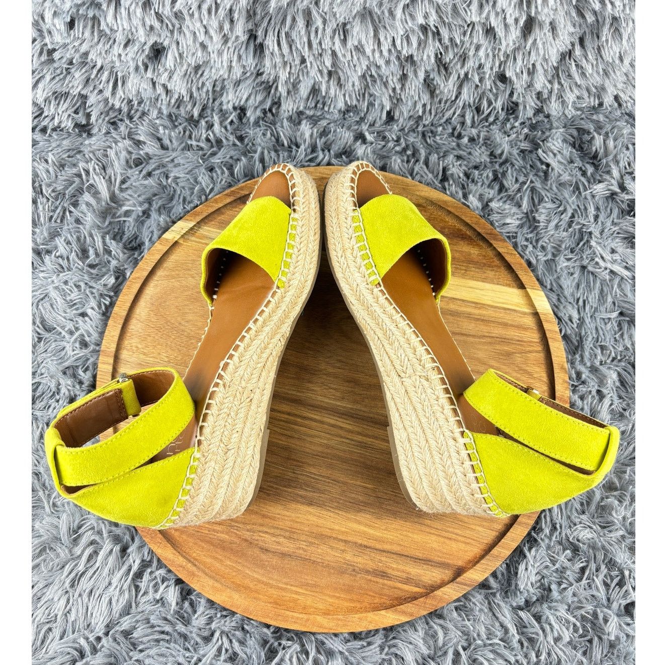 Franco Sarto Franco Sarto Pela Espadrille Platform Suede Lime Size US 7.5 / IT 37.5 - 4 Thumbnail