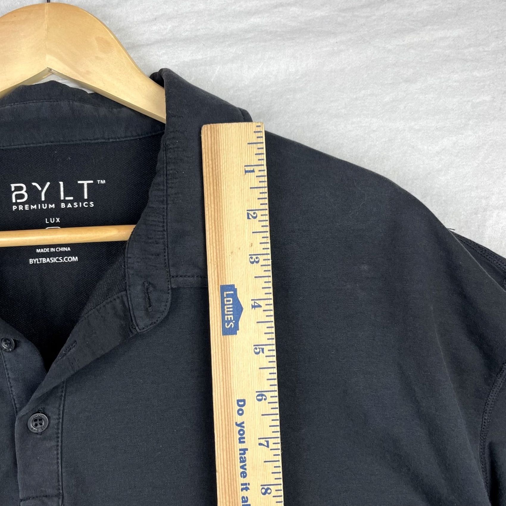 Vintage Bylt Polo Shirt 2XL Black Lux Button Up Collar Stretch Preppy Mens Size US XXL / EU 58 / 5 - 6 Thumbnail