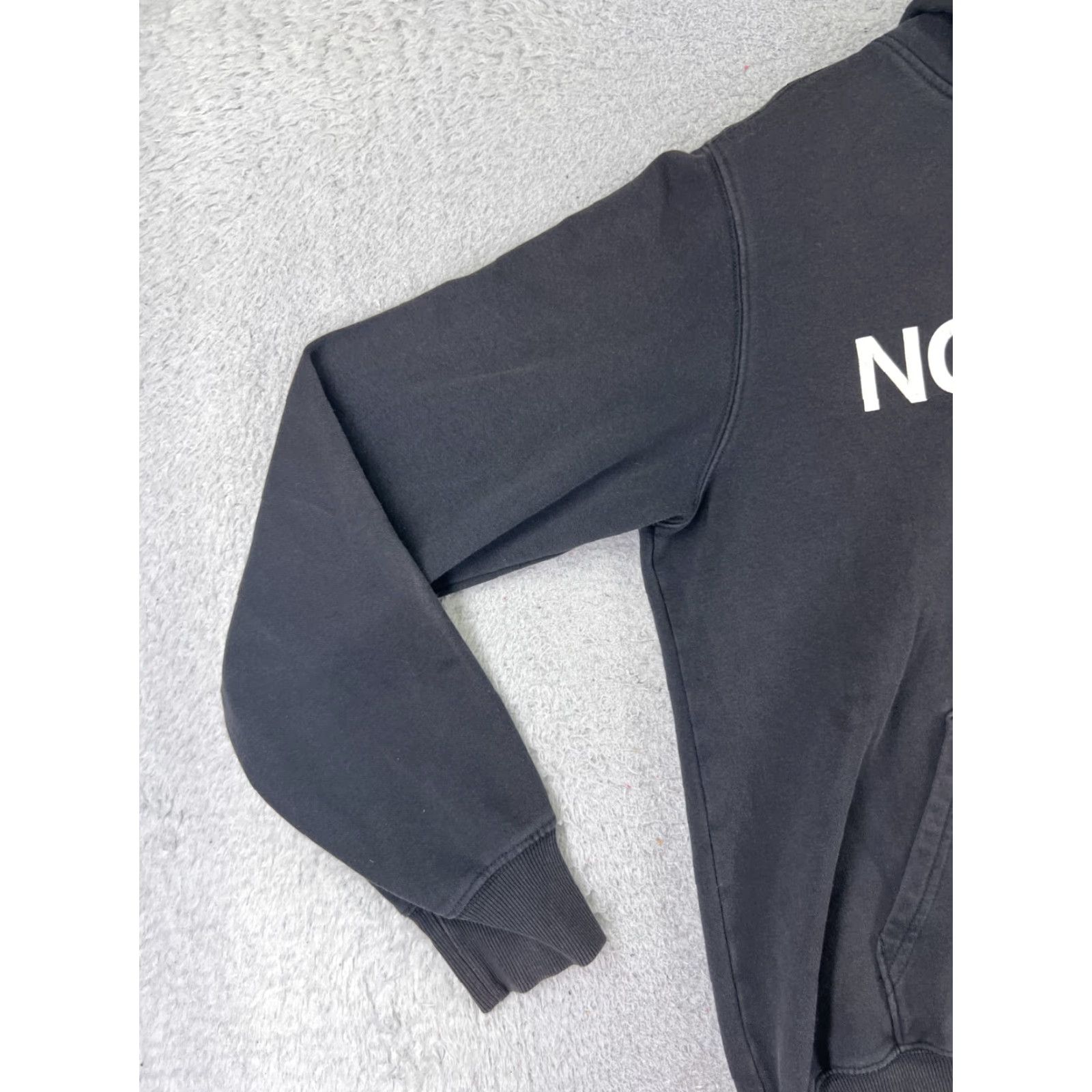 The North Face The North Face Hoodie Adult Medium Gray White Pullover Cotton Blend Sweatshirt Crew Neck Logo Hooded All Seasons Regular Men Size US M / EU 48-50 / 2 - 3 Thumbnail