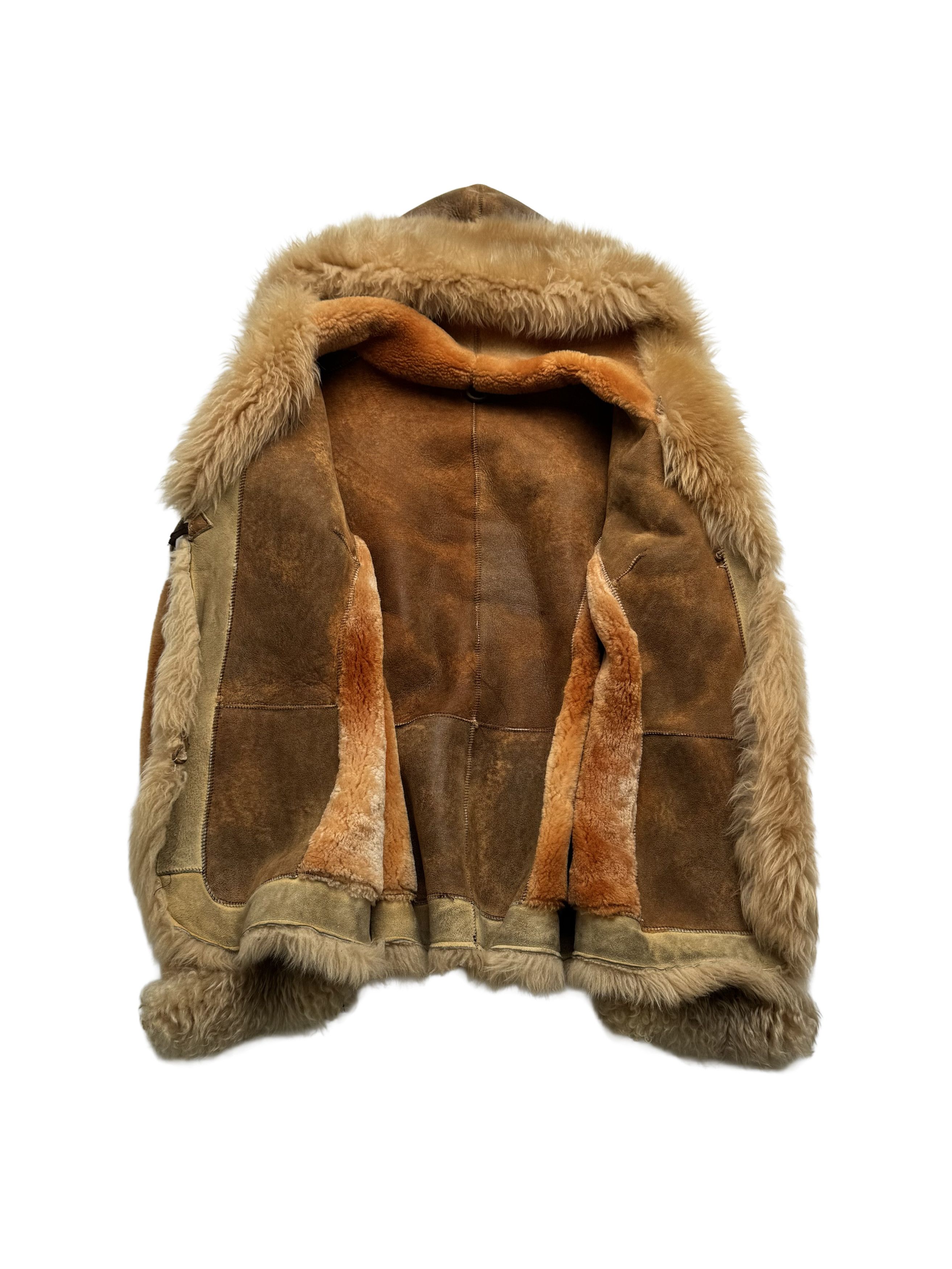 Vintage Vintage Real Sheepskin Hooded Jacket Size L / US 10 / IT 46 - 8 Thumbnail