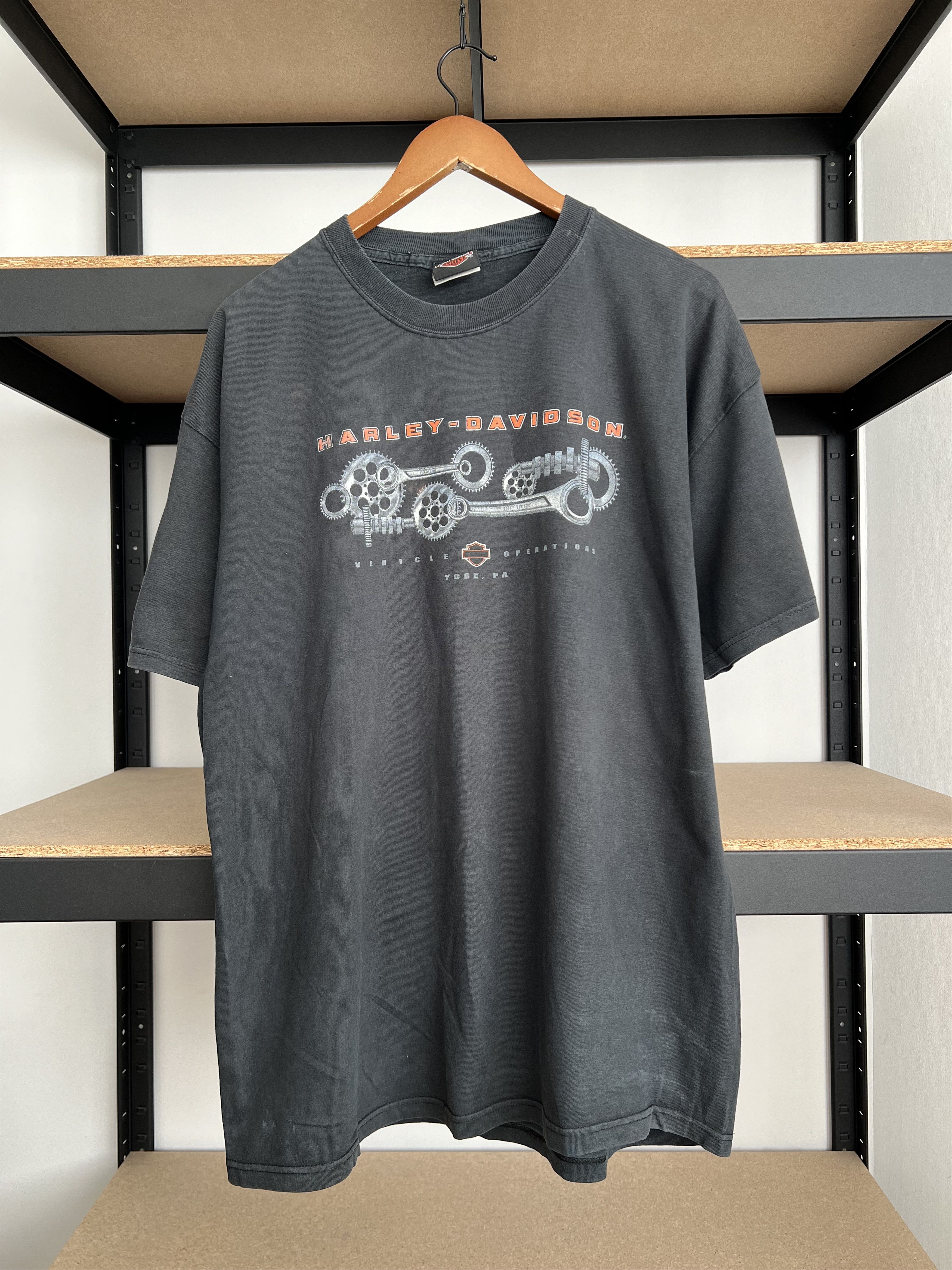 Harley Davidson Vintage 2000s Harley Davidson Vehicle Operations York PA Tee Size US XL / EU 56 / 4 - 3 Thumbnail