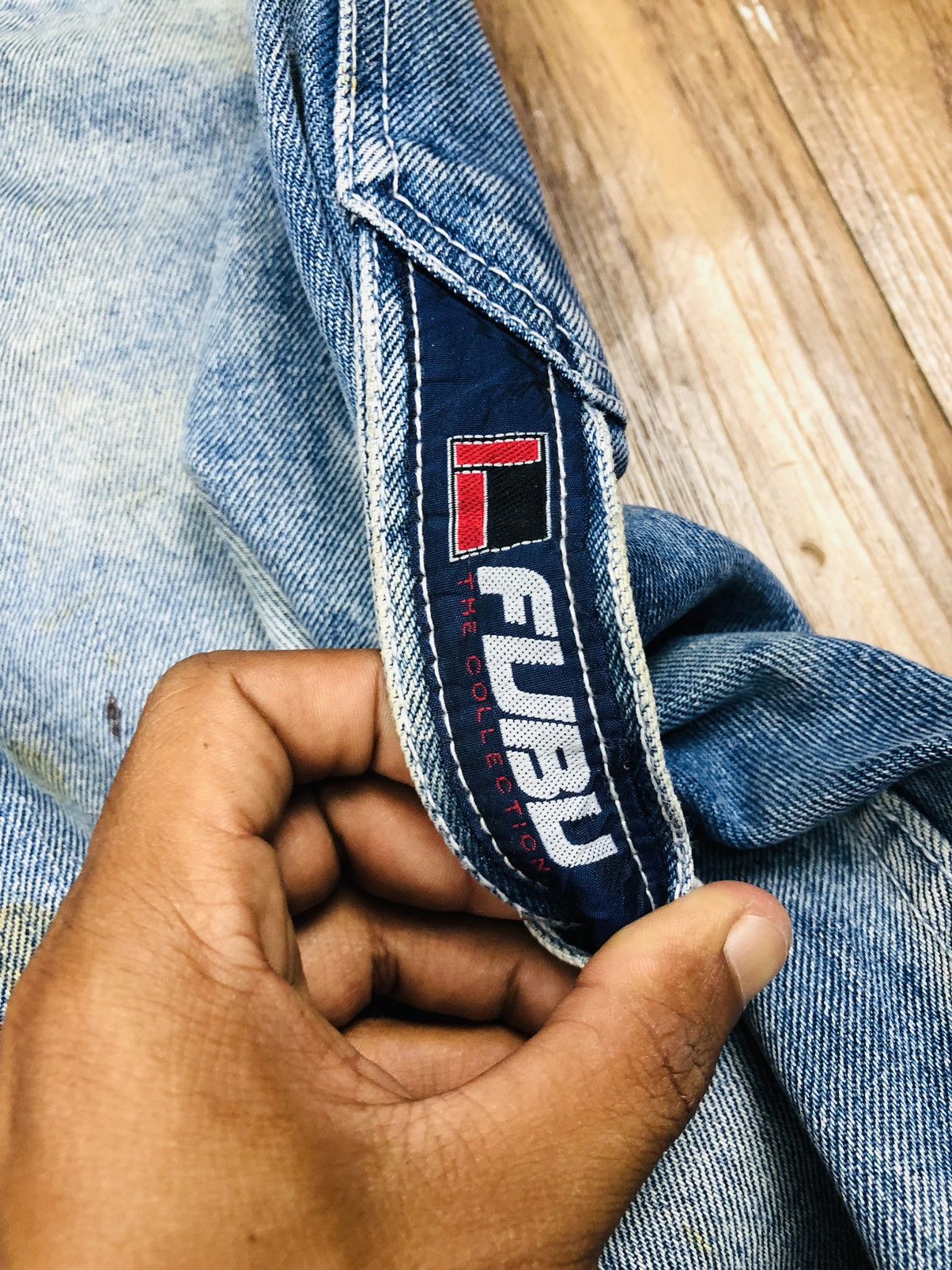 Fubu Fubu Denim Distresses Jeans (21) Size US 35 - 13 Thumbnail