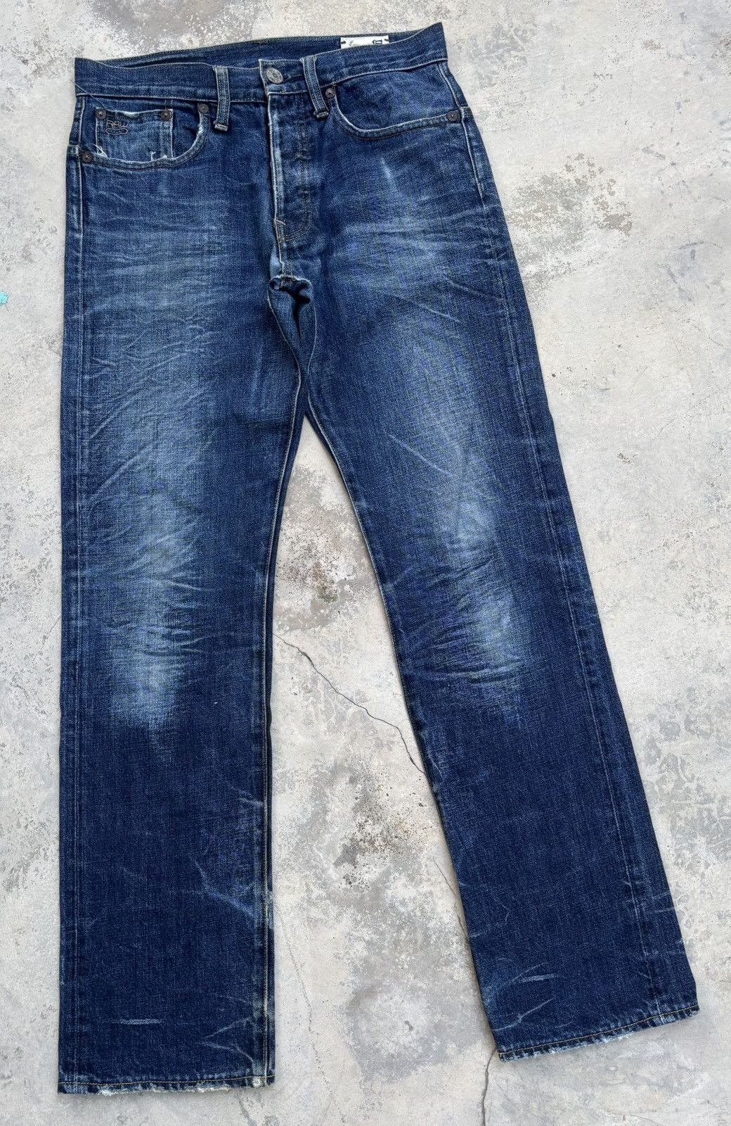 G-Star × Pharrell G-Star Raw Blue Washed Denim Jeans Size US 30 / EU 46 - 3 Thumbnail