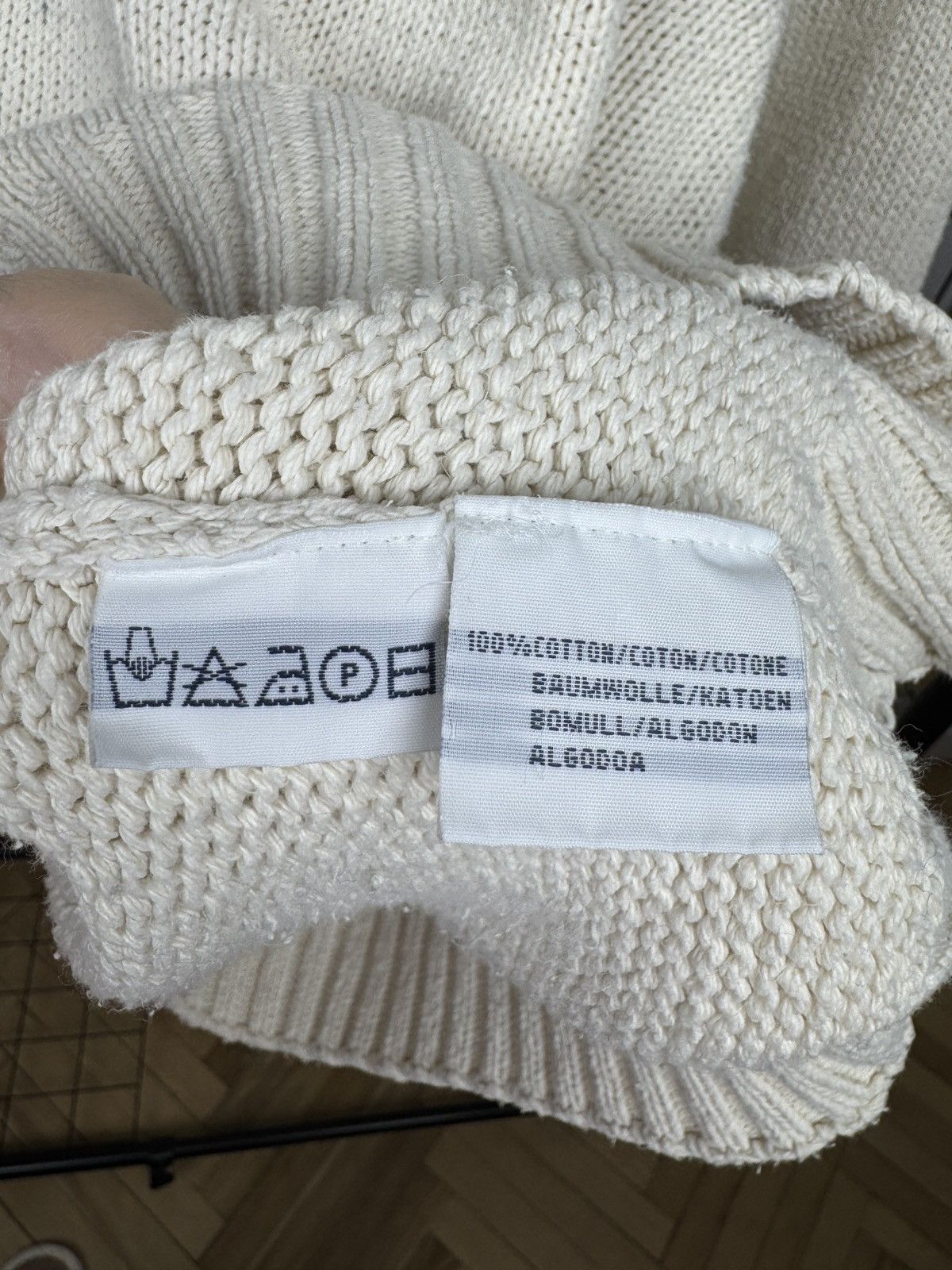 Polo Ralph Lauren Polo Ralph Lauren vintage beige knitted sweater Hong Kong Size US XXL / EU 58 / 5 - 9 Thumbnail