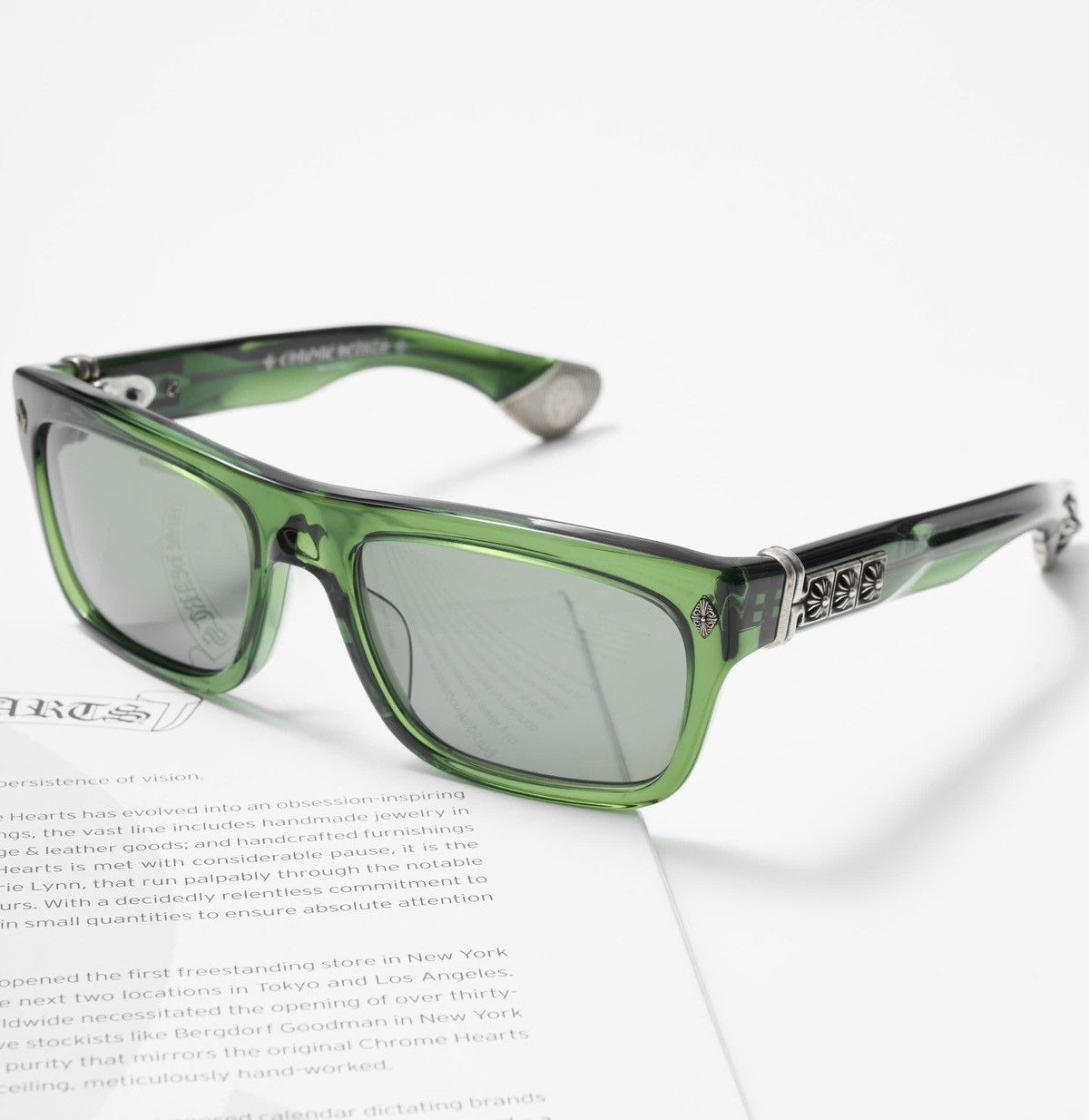 Chrome Hearts CHROME HEARTS SLUSS BUSSIN II DARK OLIVE SUNGLASSES Size ONE SIZE - 2 Thumbnail