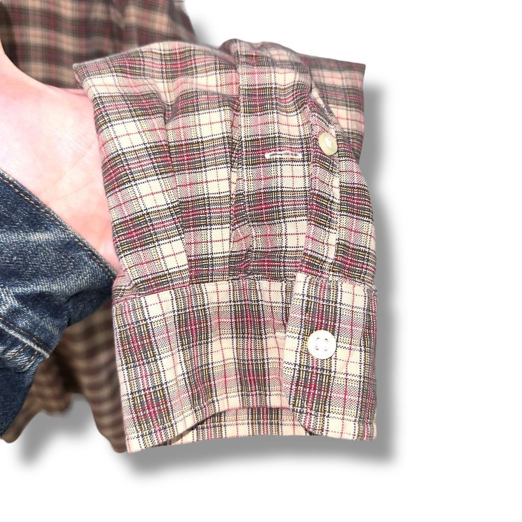 Polo Ralph Lauren Polo Jeans Co. Ralph Lauren Tan Plaid Oxford Button Up Shirt Size US XL / EU 56 / 4 - 5 Thumbnail