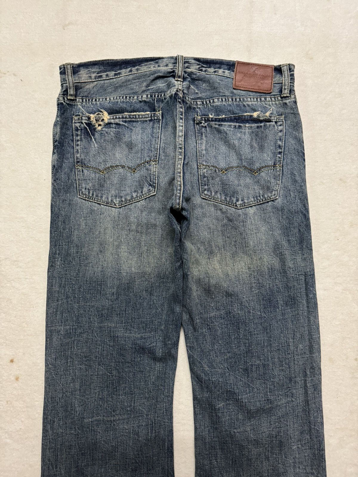 American Eagle Outfitters VINTAGE 2000s AMERICAN EAGLE WHISKER LOW RISE SLIM BOOT Size US 34 / EU 50 - 12 Thumbnail