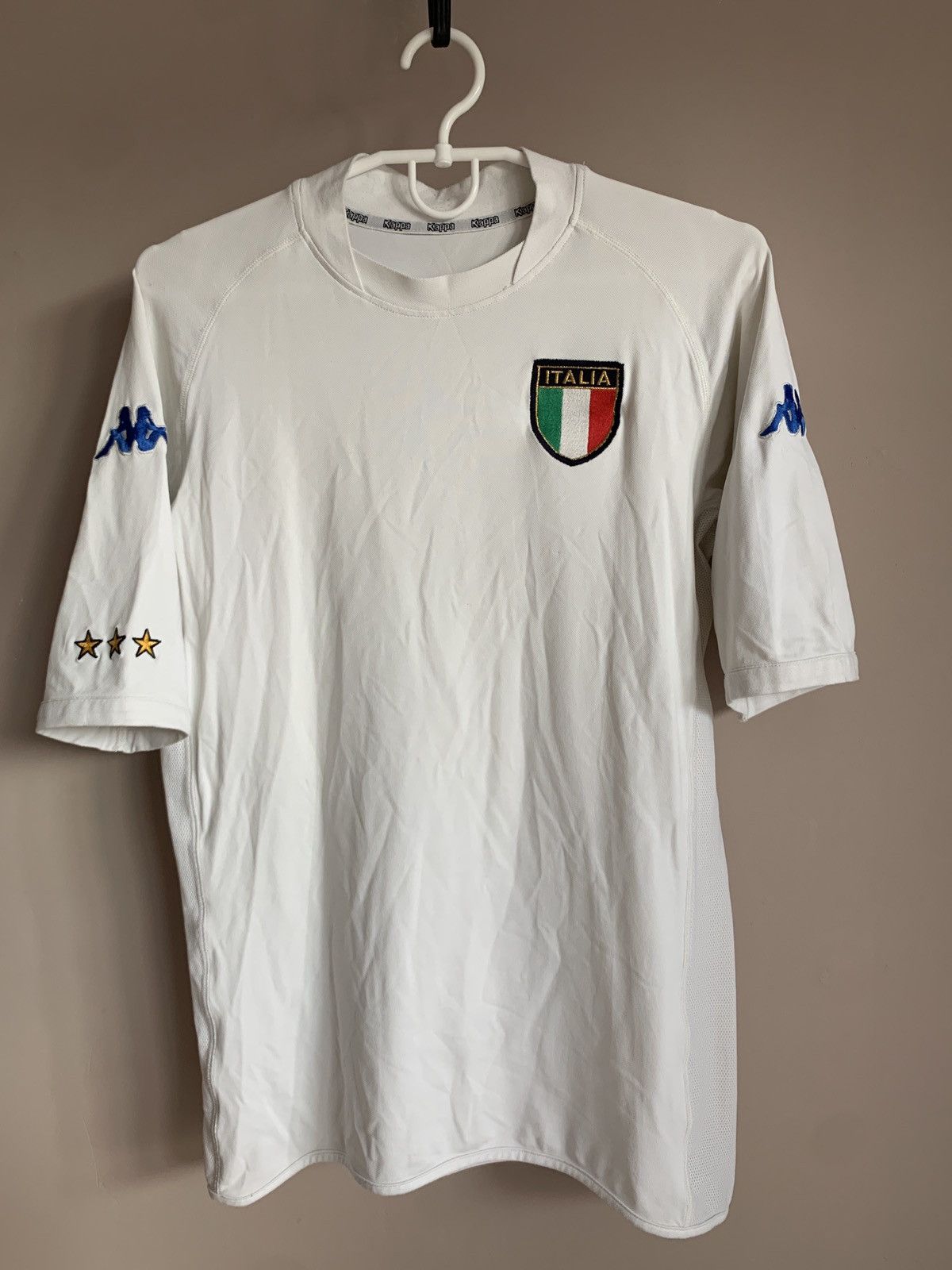 Kappa × Vintage Italy 2002 Away Football Shirt Kappa Vintage Soccer TOTTI Size US S / EU 44-46 / 1 - 2 Thumbnail