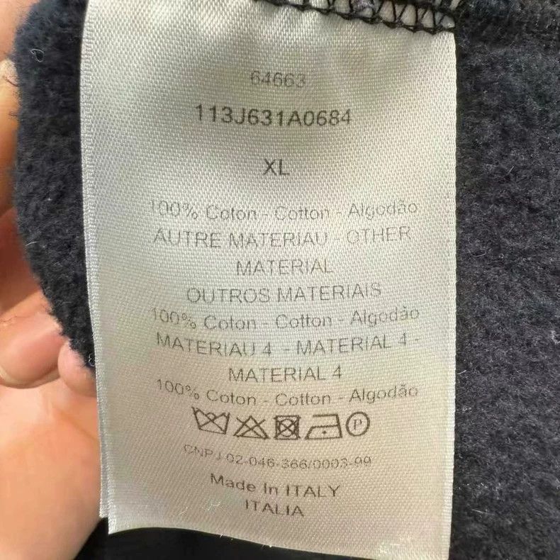 Dior Dior Oblicque Logo Long Sleeve Hoodie-2505 Size US XL / EU 56 / 4 - 4 Thumbnail