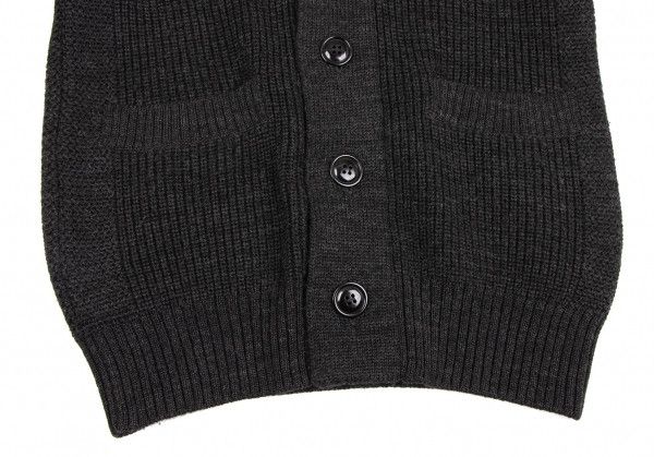 Junya Watanabe Jacket Elbow Patch Wool Knit Black Size US S / EU 44-46 / 1 - 6 Thumbnail