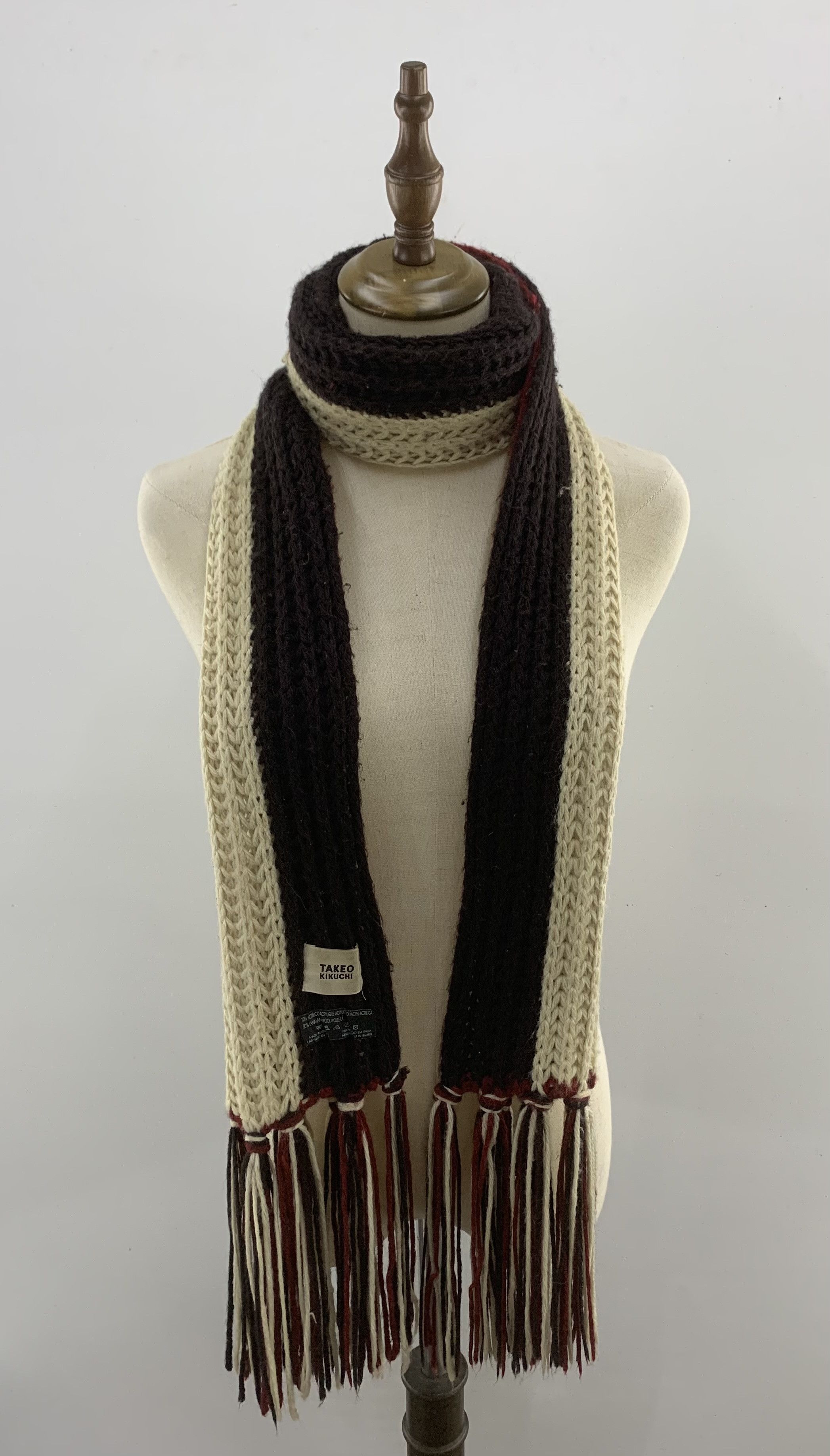 Takeo Kikuchi Takeo Kikuchi Scarf Wool Muffler Neck Wrap BL3102 Size ONE SIZE - 1 Thumbnail