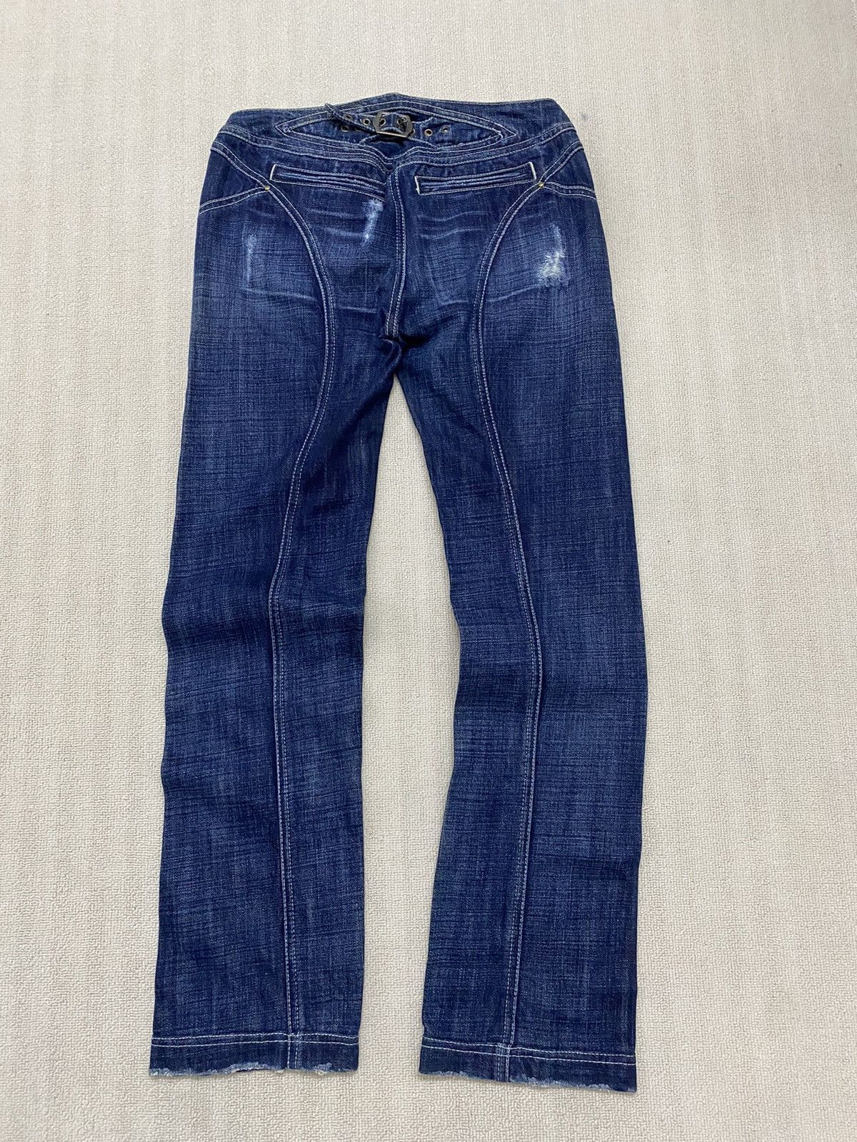 Just Cavalli × Roberto Cavalli 2000s Justcavalli zipper pants ( low waist) Size 27" / US 4 / IT 40 - 2 Thumbnail
