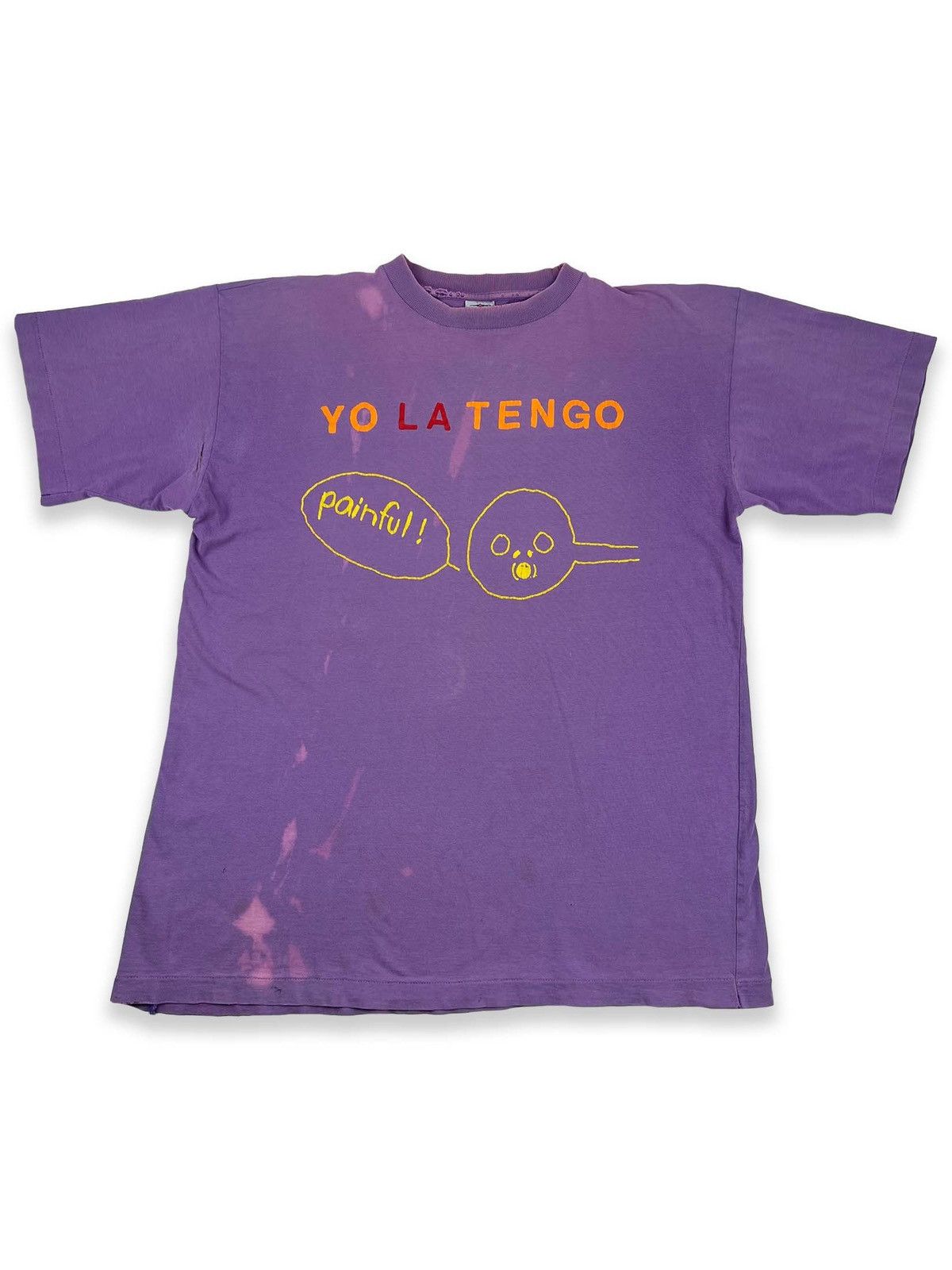 image of Band Tees x Vintage 1993 Vintage Yo La Tengo Painful Promo Tee XL in Purple, Men's