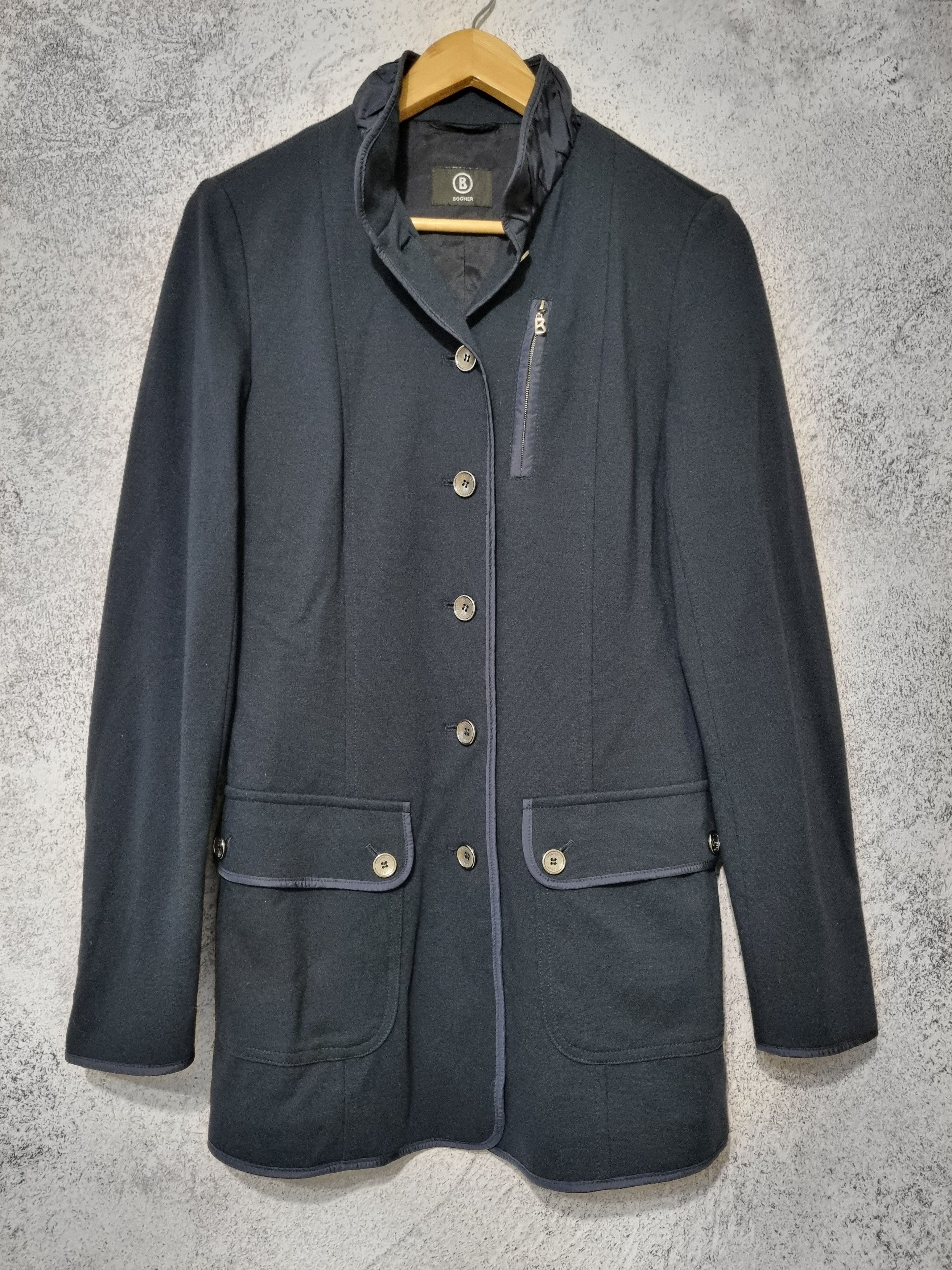 Bogner Bogner Luxury Viscose Coat Blazer Size S / US 4 / IT 40 - 1 Thumbnail