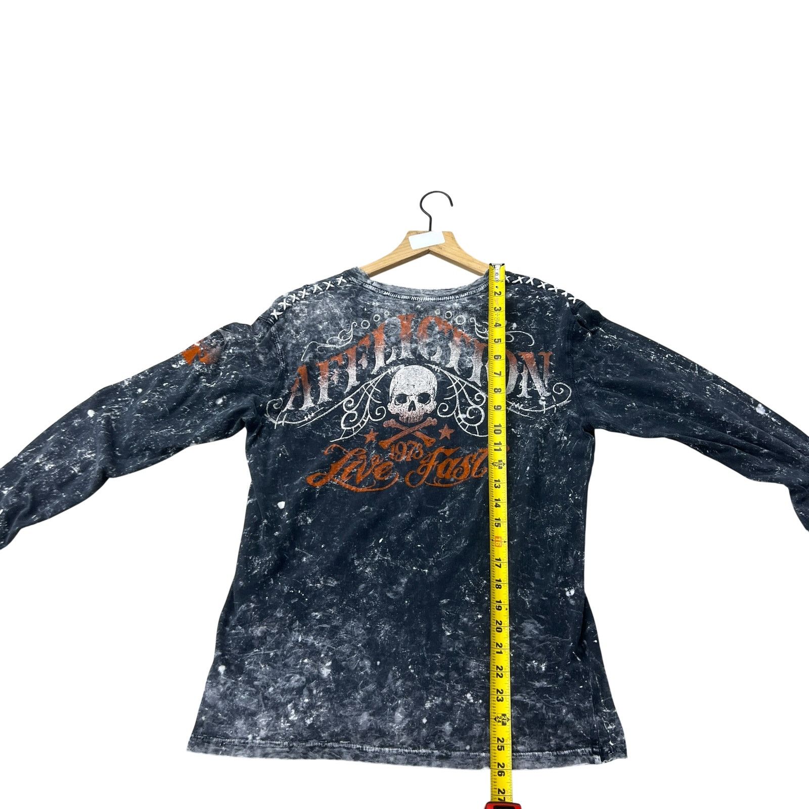 Affliction Grey Afflictions Long Sleeve Size S / US 4 / IT 40 - 5 Thumbnail