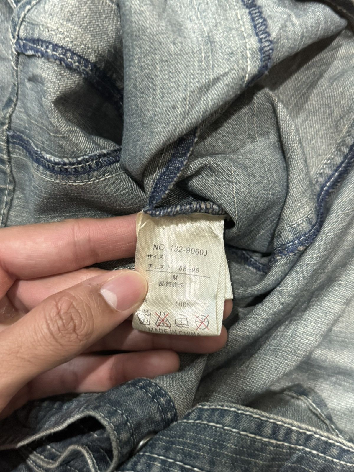 In The Attic 2000 GRUNGE PUNK DISTRESSED BUTTON UP BRAND IN THE ATTIC Size US M / EU 48-50 / 2 - 5 Thumbnail