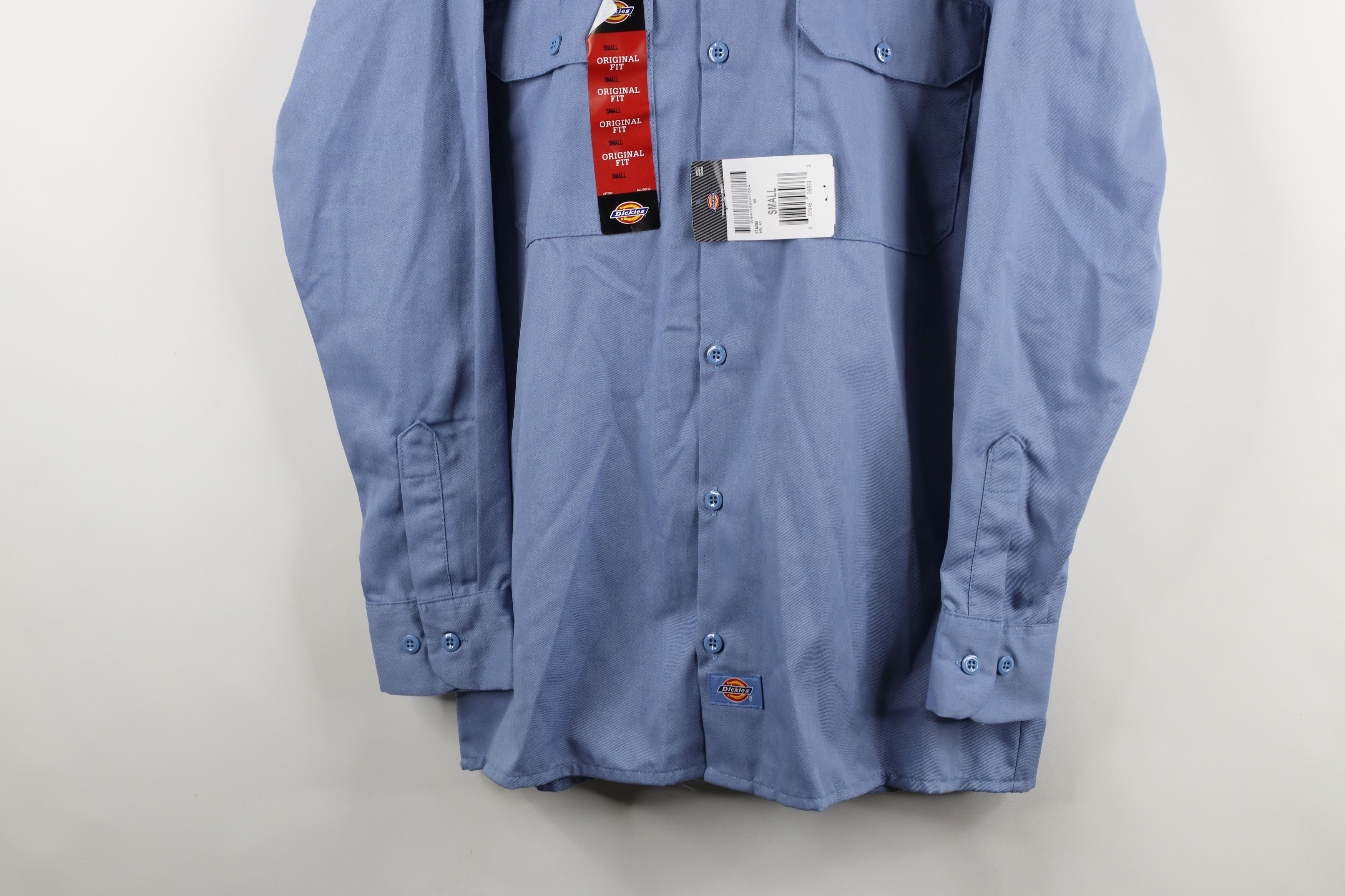 Dickies × Vintage Deadstock Vintage Y2K Dickies Workwear Button Shirt Blue Size US S / EU 44-46 / 1 - 3 Thumbnail