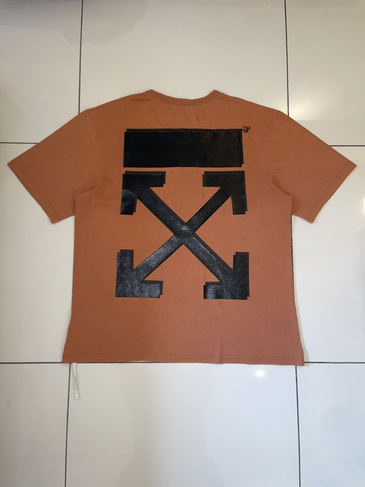Champion × Off-White Off White X Champion Tee Brown Black Size US XL / EU 56 / 4 - 1 Thumbnail