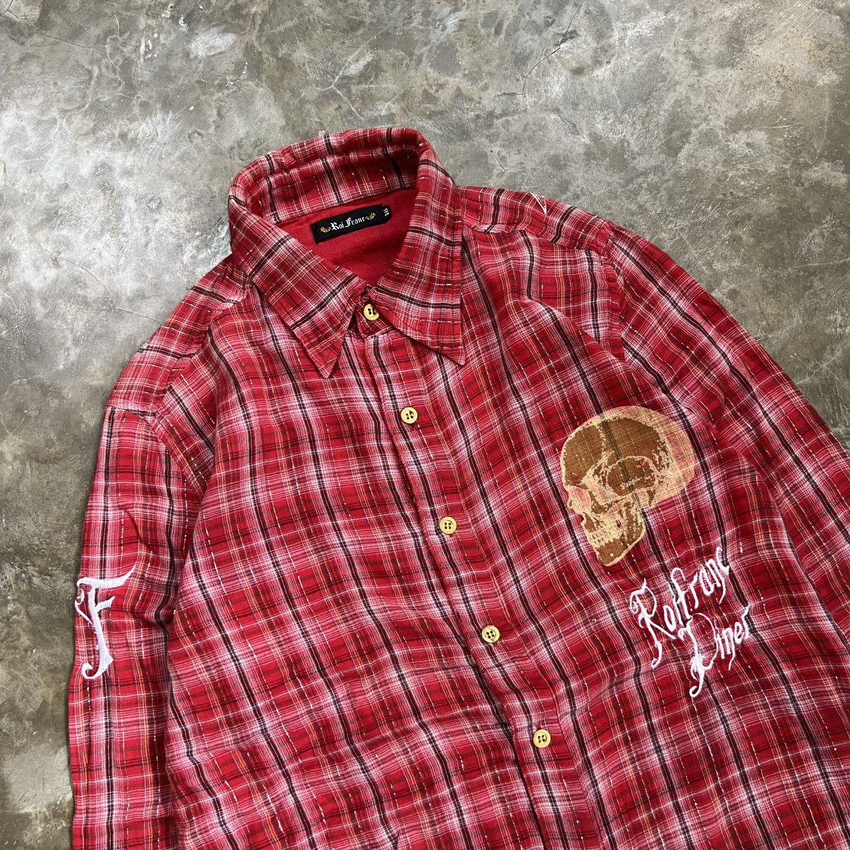 If Six Was Nine Roi Franc Skull If Six Was Nine Style Plaid LS shirt Size US M / EU 48-50 / 2 - 3 Thumbnail