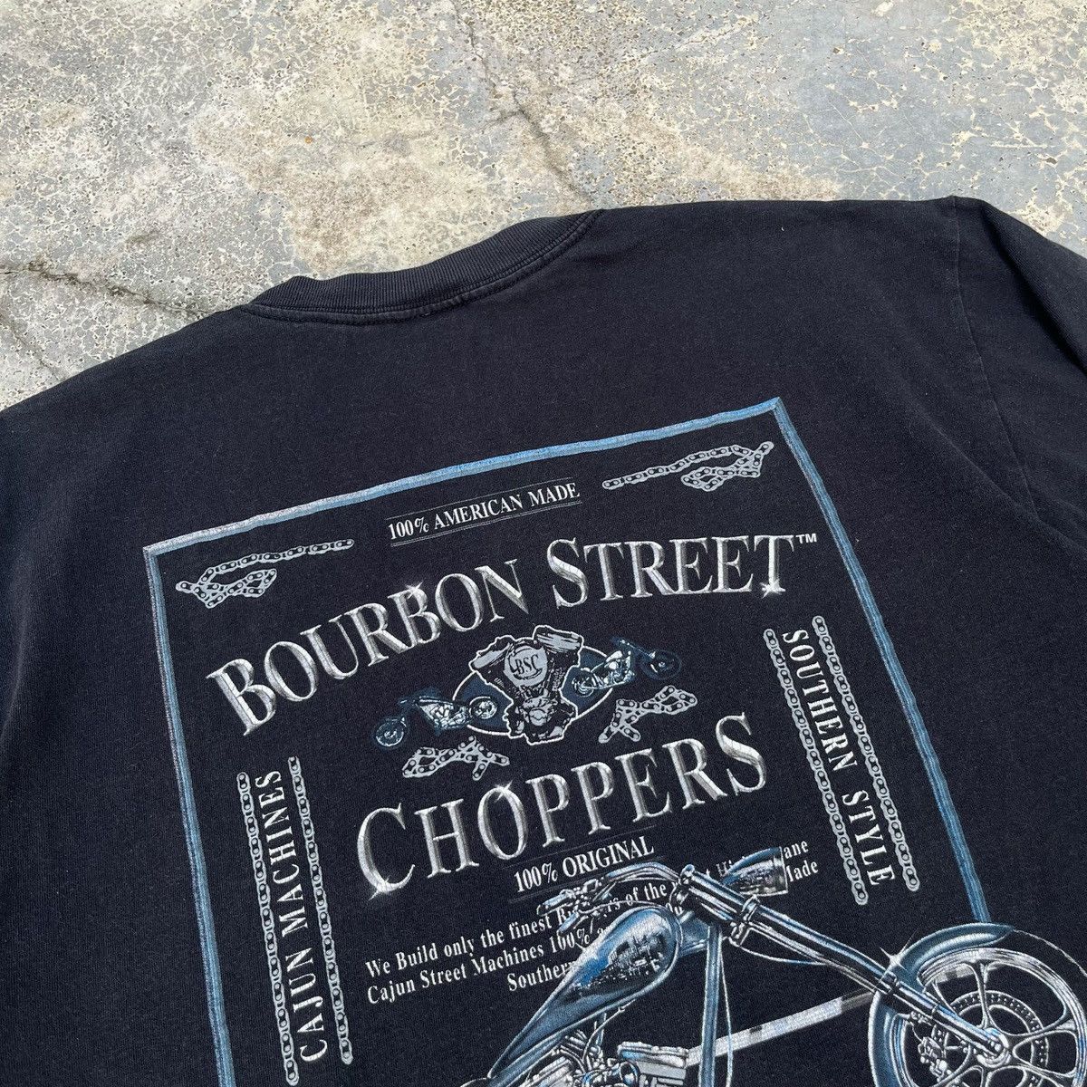 West Coast Choppers Vintage 90s Choppers Bourbon Street Nice Print Out Design Size US L / EU 52-54 / 3 - 4 Thumbnail