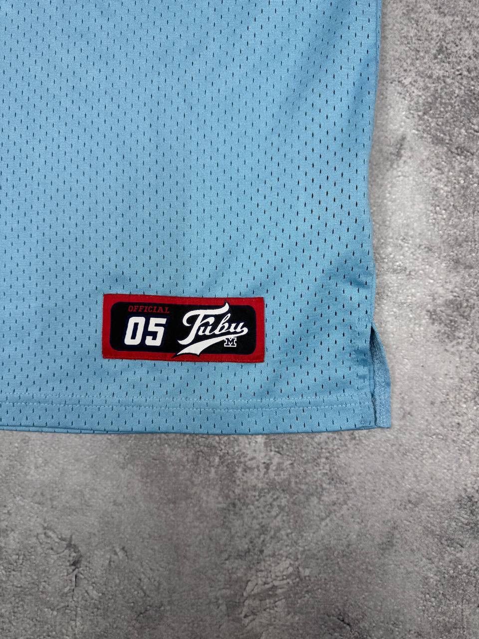 Fubu FUBU Men 05 Hip Hop 90s Style Mesh Jersey Light Blue Size M Size US M / EU 48-50 / 2 - 2 Thumbnail
