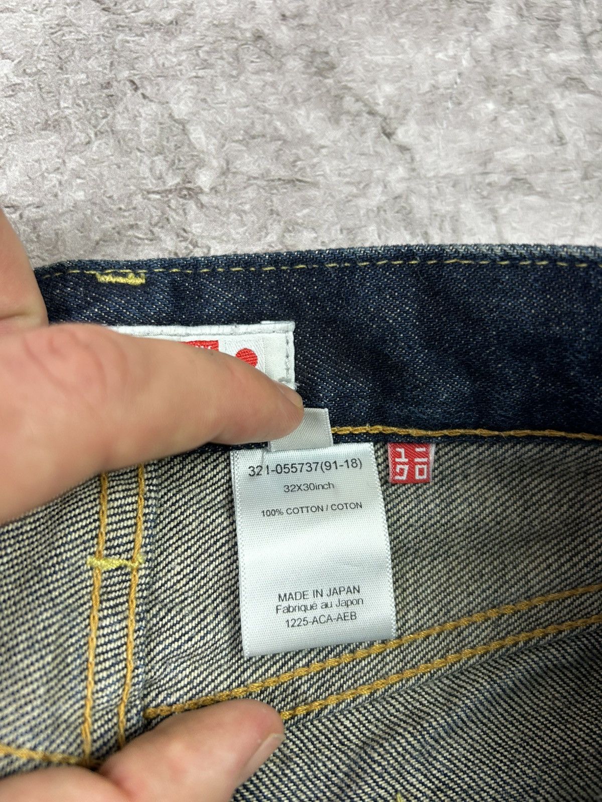 Blue Blue Japan × Japanese Brand × Uniqlo Uniqlo All Made in Japan Selvedge Navy Denim Pants Size US 32 / EU 48 - 11 Thumbnail