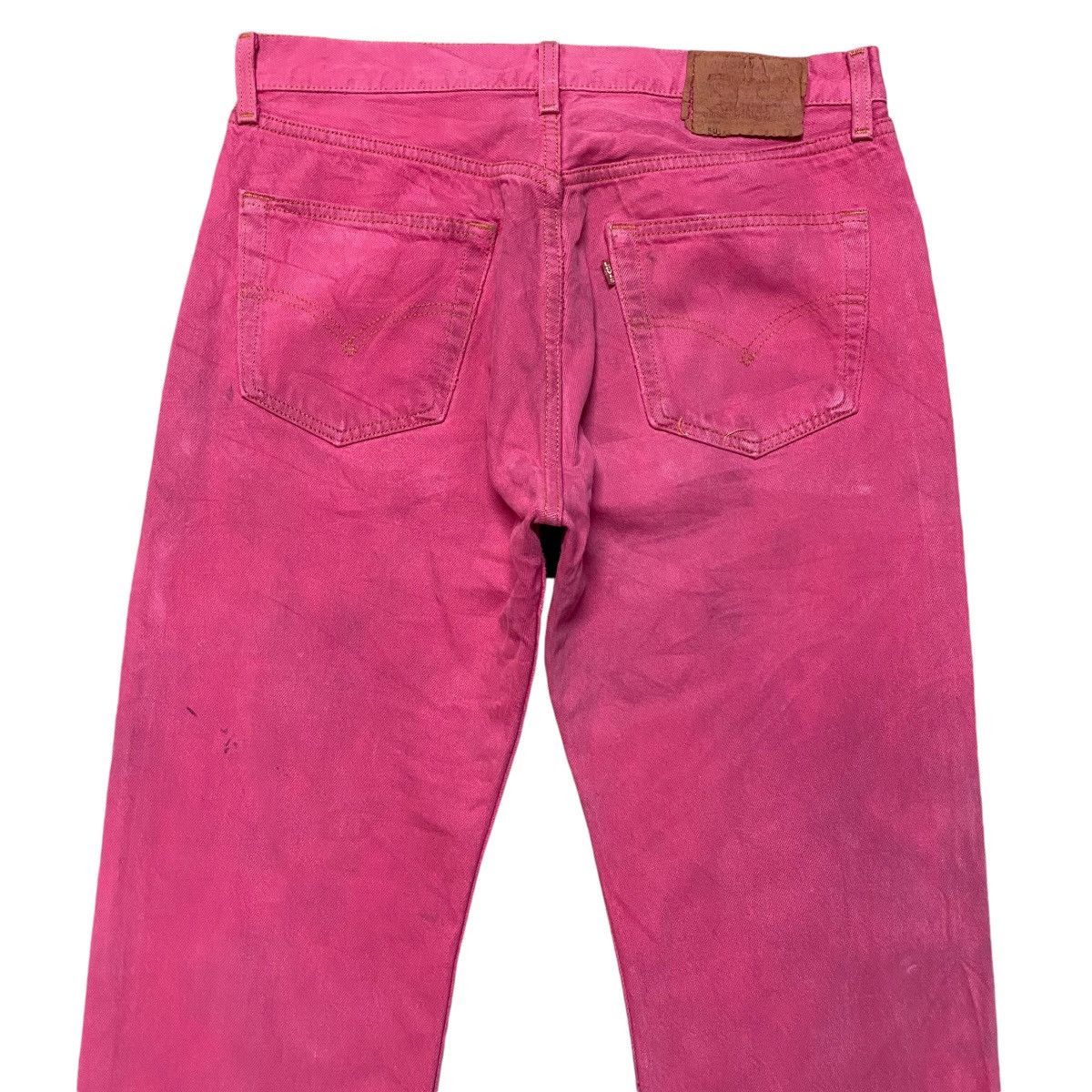 Levi's Vintage Levis 501xx Pink Denim Jeans Size US 32 / EU 48 - 10 Thumbnail