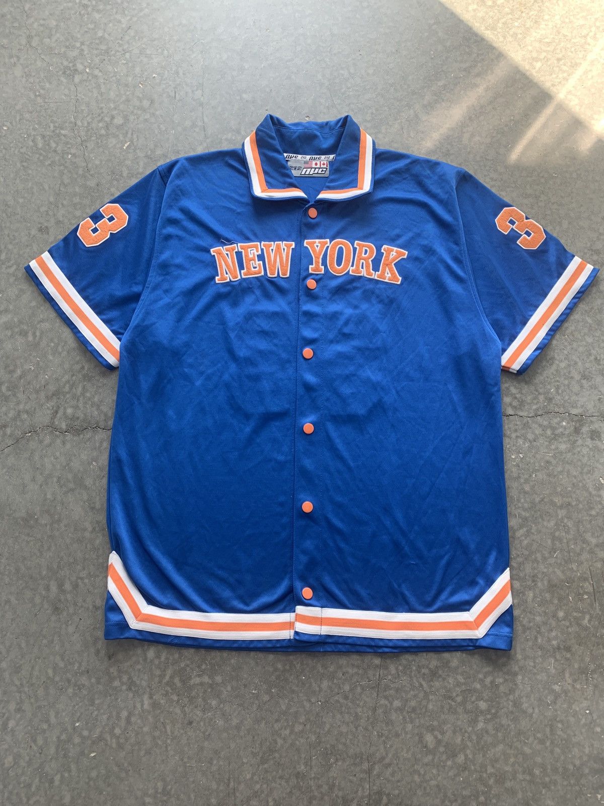 Vintage Vintage Y2K New York Jersey Oversized Size US XXL / EU 58 / 5 - 1 Thumbnail