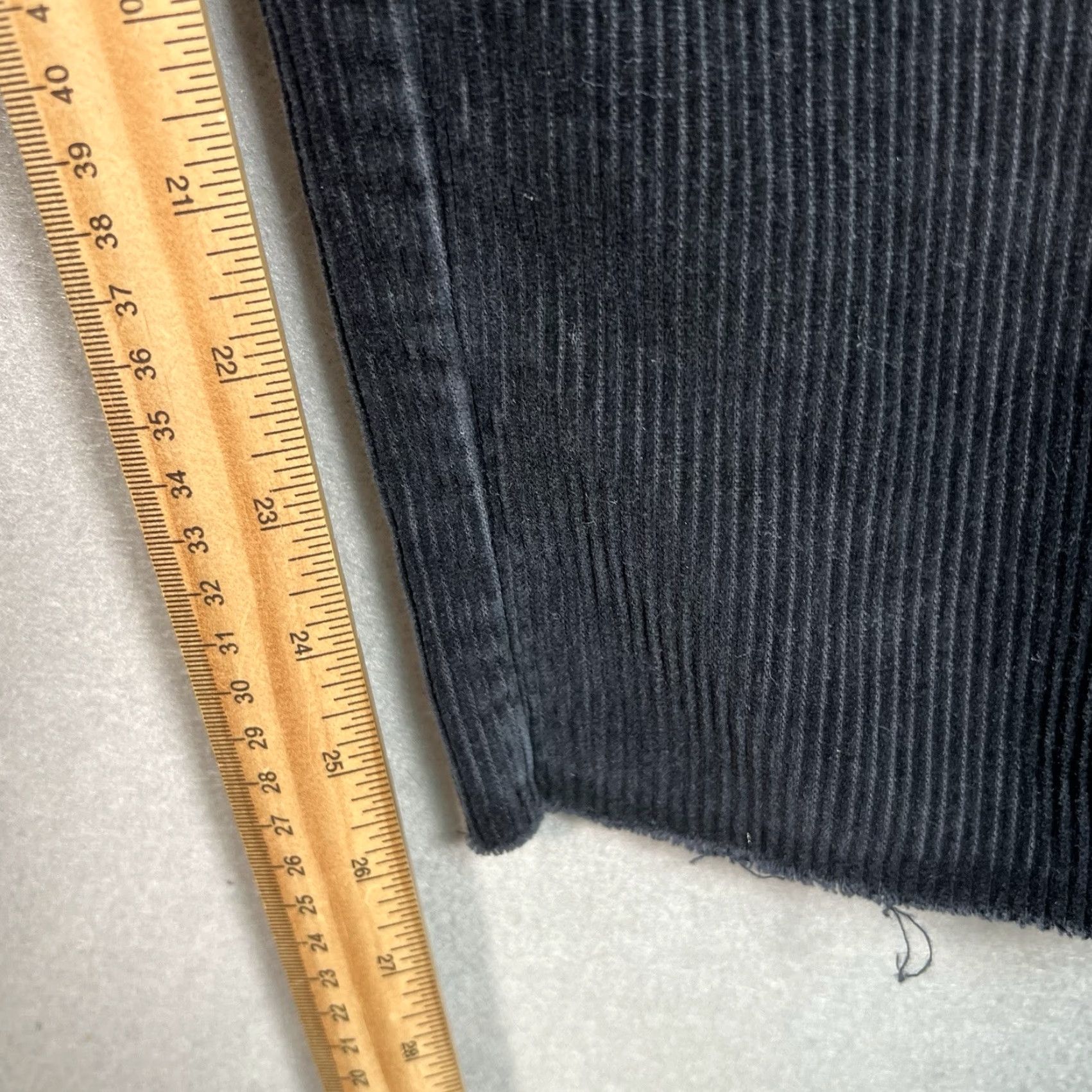Vintage General Research Corduroy Pants Men Adult 29 x 26 Belted Black 90s Vintage Chino Flat Front Mens Size US 29 - 4 Thumbnail