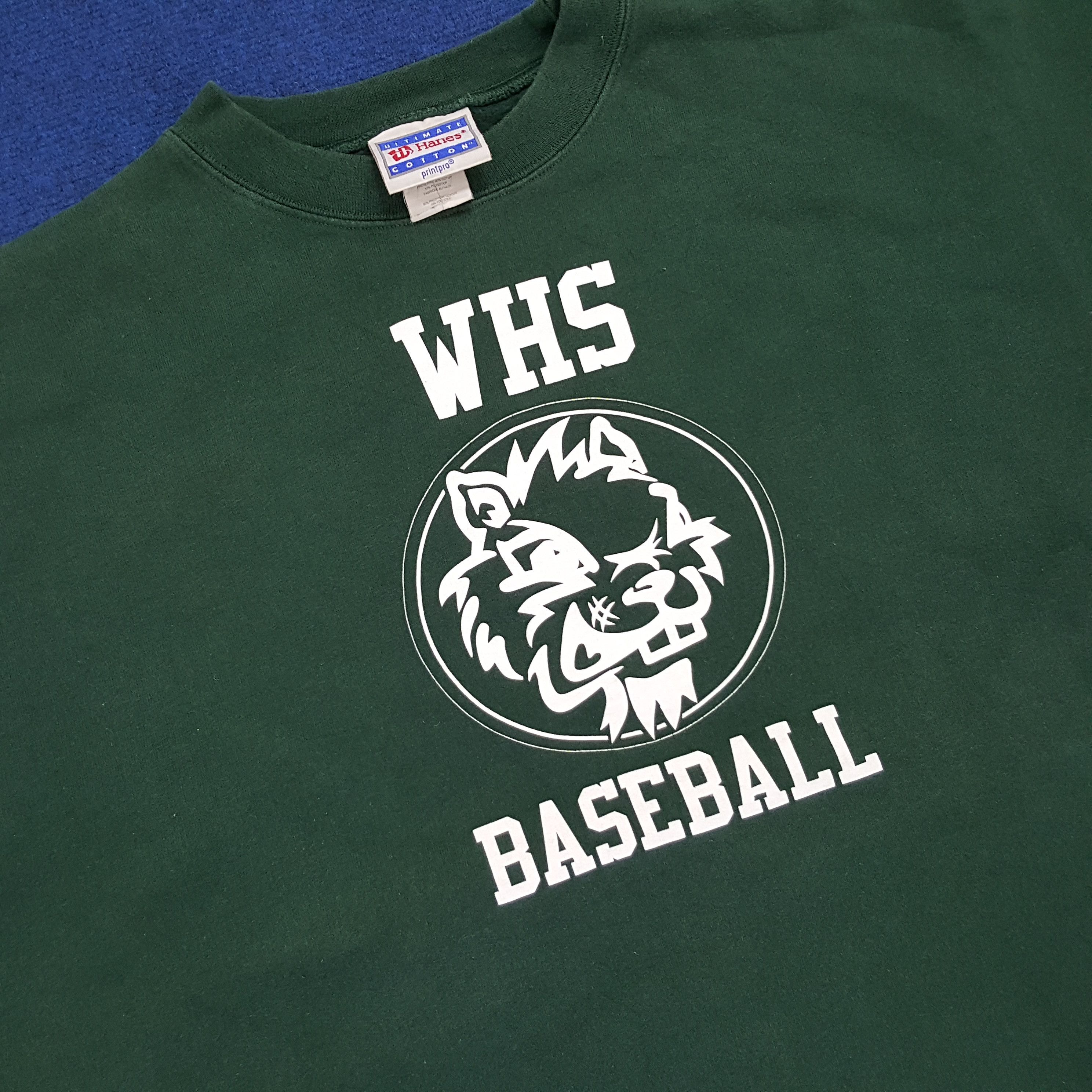 MLB × Vintage Vintage WHS Washington Baseball MBL Sports Sweatshirt Size US XXL / EU 58 / 5 - 2 Thumbnail