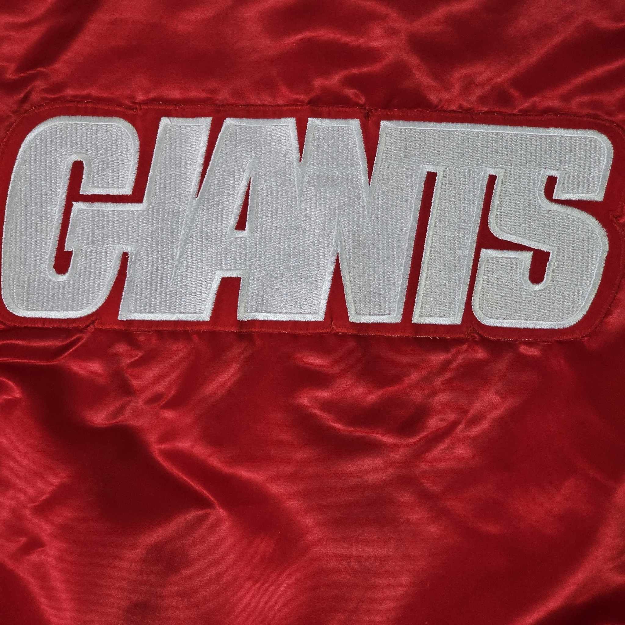 NFL × The Game × Vintage New York Giants Vintage 80s Super Bowl Satin Bomber Jacket Size US XL / EU 56 / 4 - 9 Thumbnail