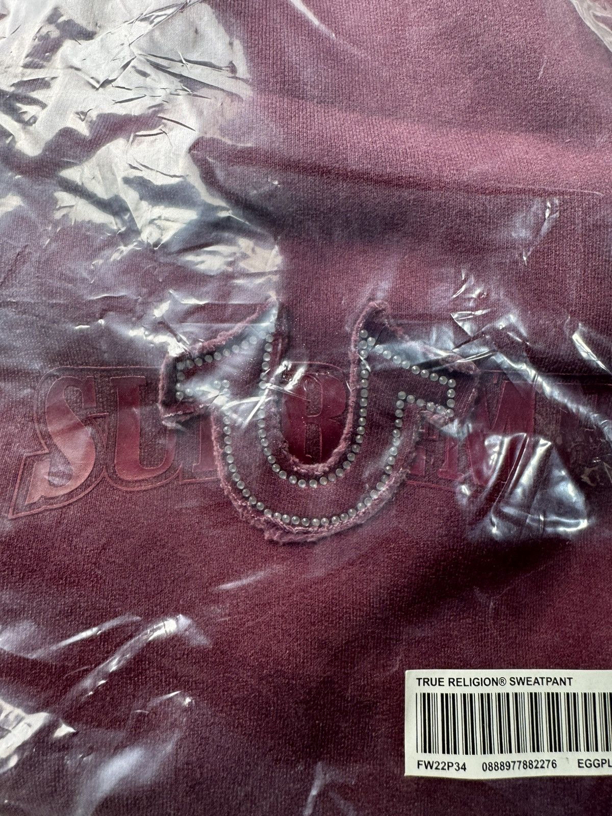 Supreme × True Religion True religion sweatpants eggplant FW22 Size US 36 / EU 52 - 4 Thumbnail