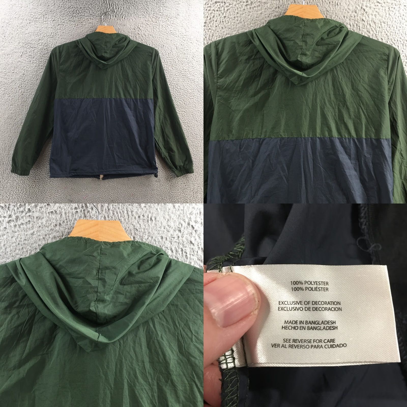 Eddie Bauer Eddie Bauer Windbreaker Jacket Mens 10/21 Zip Up Hooded Pocket Multicolor Jacket Windbreaker Mens Regular Size 10 Blue Green Size US M / EU 48-50 / 2 - 9 Thumbnail
