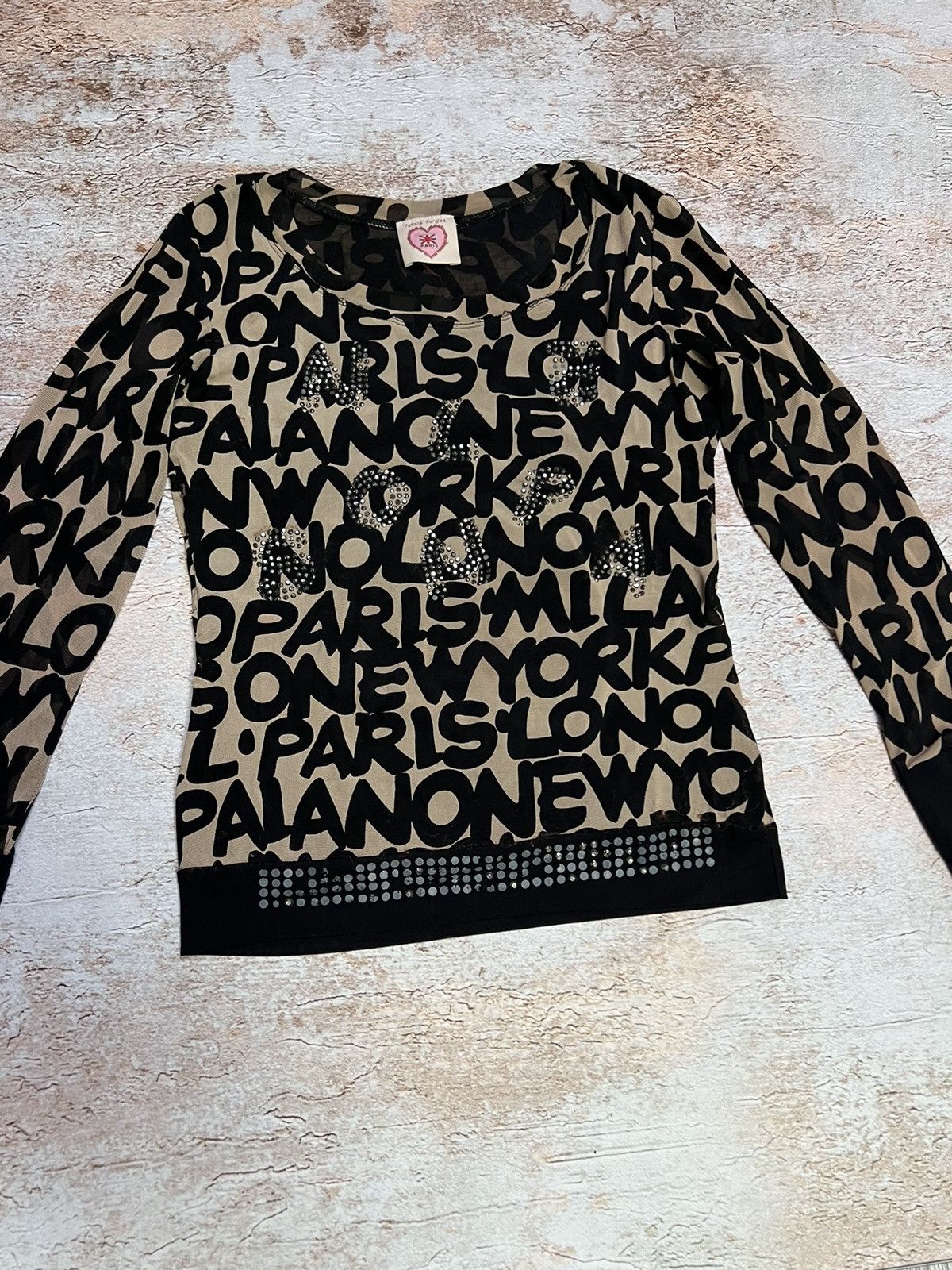 Other Vintage printed mesh long sleeve Size S / US 4 / IT 40 - 3 Thumbnail