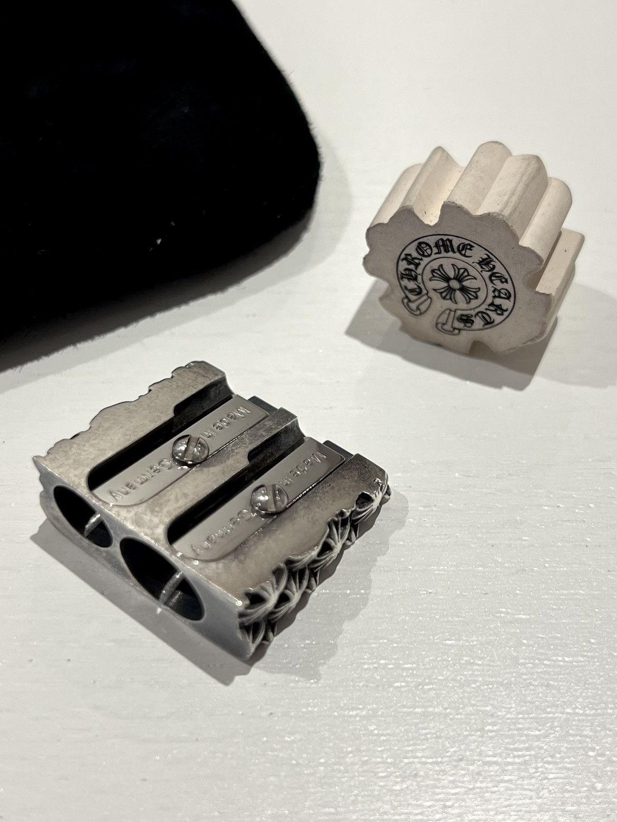 Chrome Hearts Chrome Hearts Silver Pencil Sharpener & Eraser Set Size ONE SIZE - 2 Thumbnail