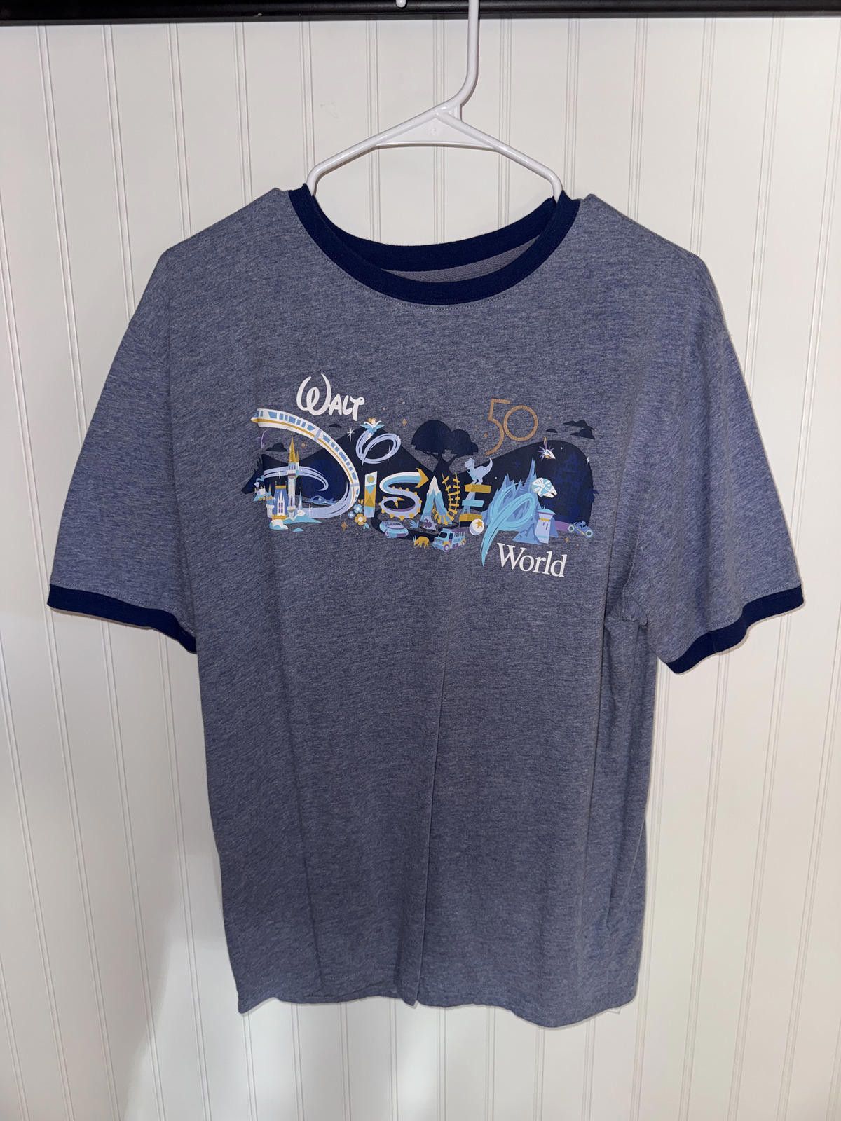 Disney Walt Disney World 50th Anniversary Graphic T-Shirt Large Size L / US 10 / IT 46 - 1 Thumbnail