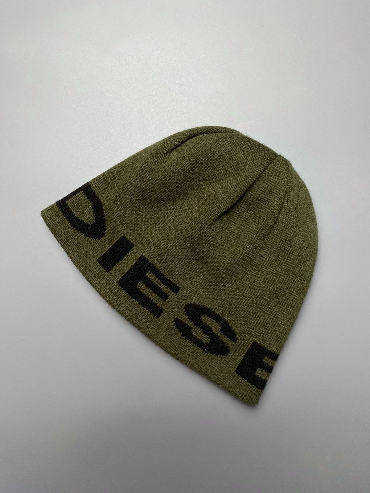 Diesel Vintage Diesel Big Logo 2 Sided Beanie Hat Size ONE SIZE - 2 Thumbnail