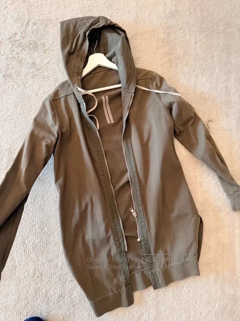 Rick Owens Rick Owens 16ss Main Line Army Green Zip Hoodie Jacket Size US XS / EU 42 / 0 - 2 Thumbnail