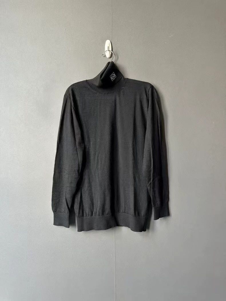 Loewe LOEWE High collar embroidered cashmere sweater Size M / US 6-8 / IT 42-44 - 1 Thumbnail