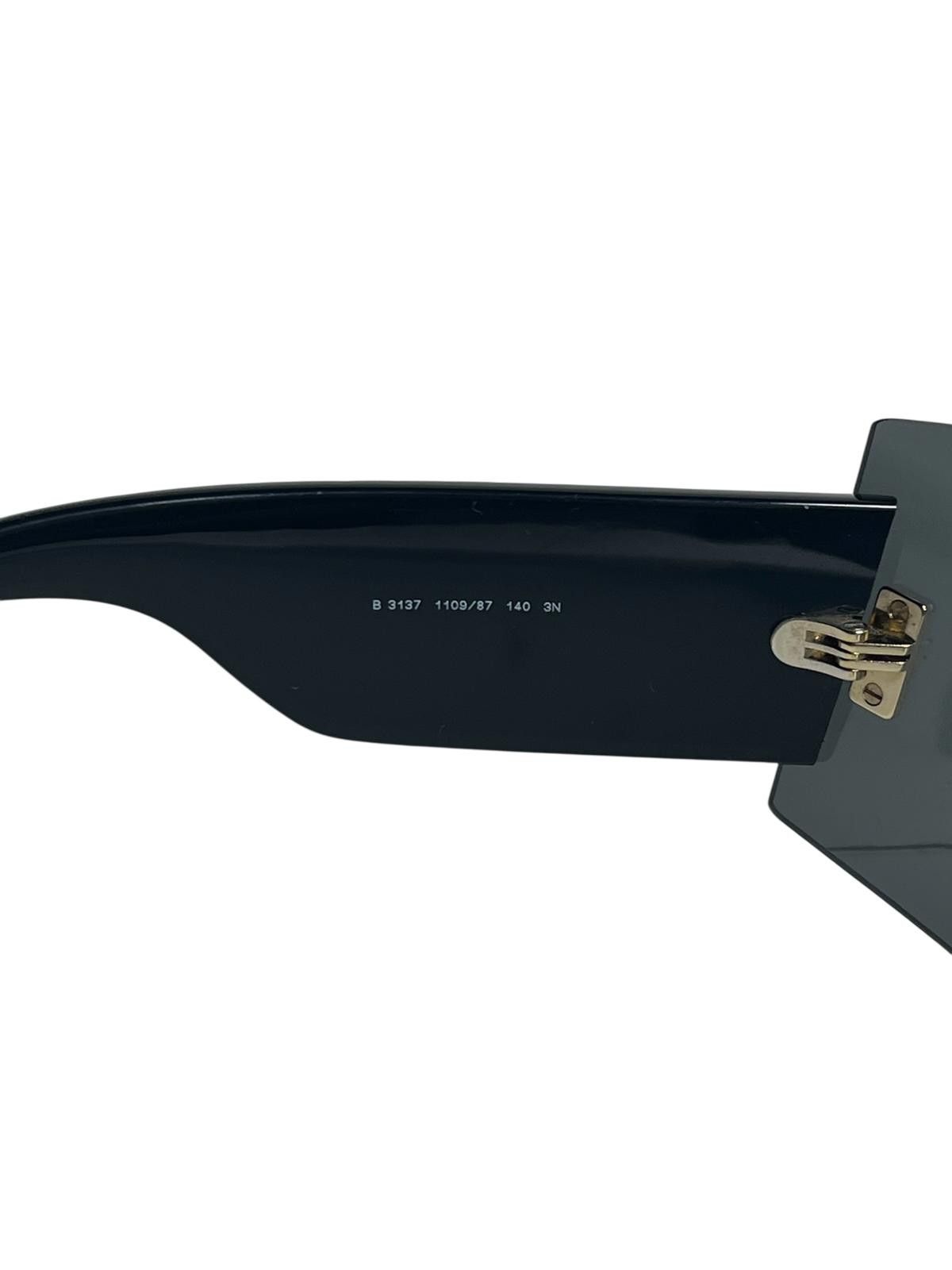Burberry Burberry Shield Visor Sunglasses TB Logo Black Size ONE SIZE - 9 Thumbnail