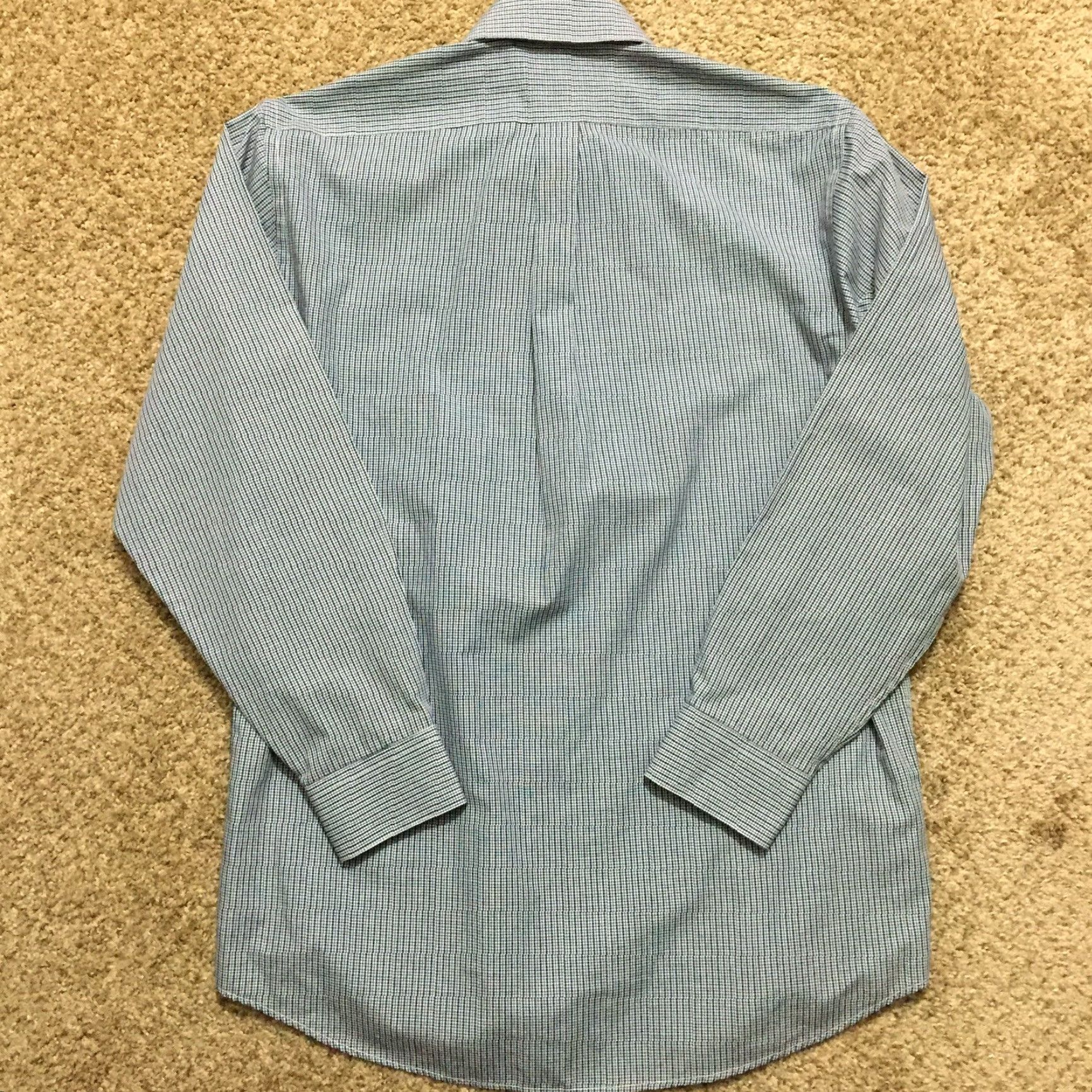 Architect Architect Shirt Mens Medium Regular Blue Plaid Long Sleeve Button-Up Size US M / EU 48-50 / 2 - 6 Thumbnail