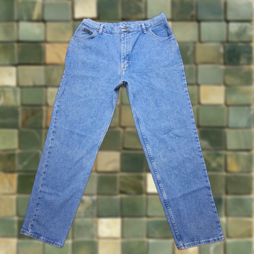 Wrangler VINTAGE Wrangler High Rise Mom Jeans Size 16 Blue 90s Denim Womens Size 38" / US 16 / IT 52 - 1 Thumbnail